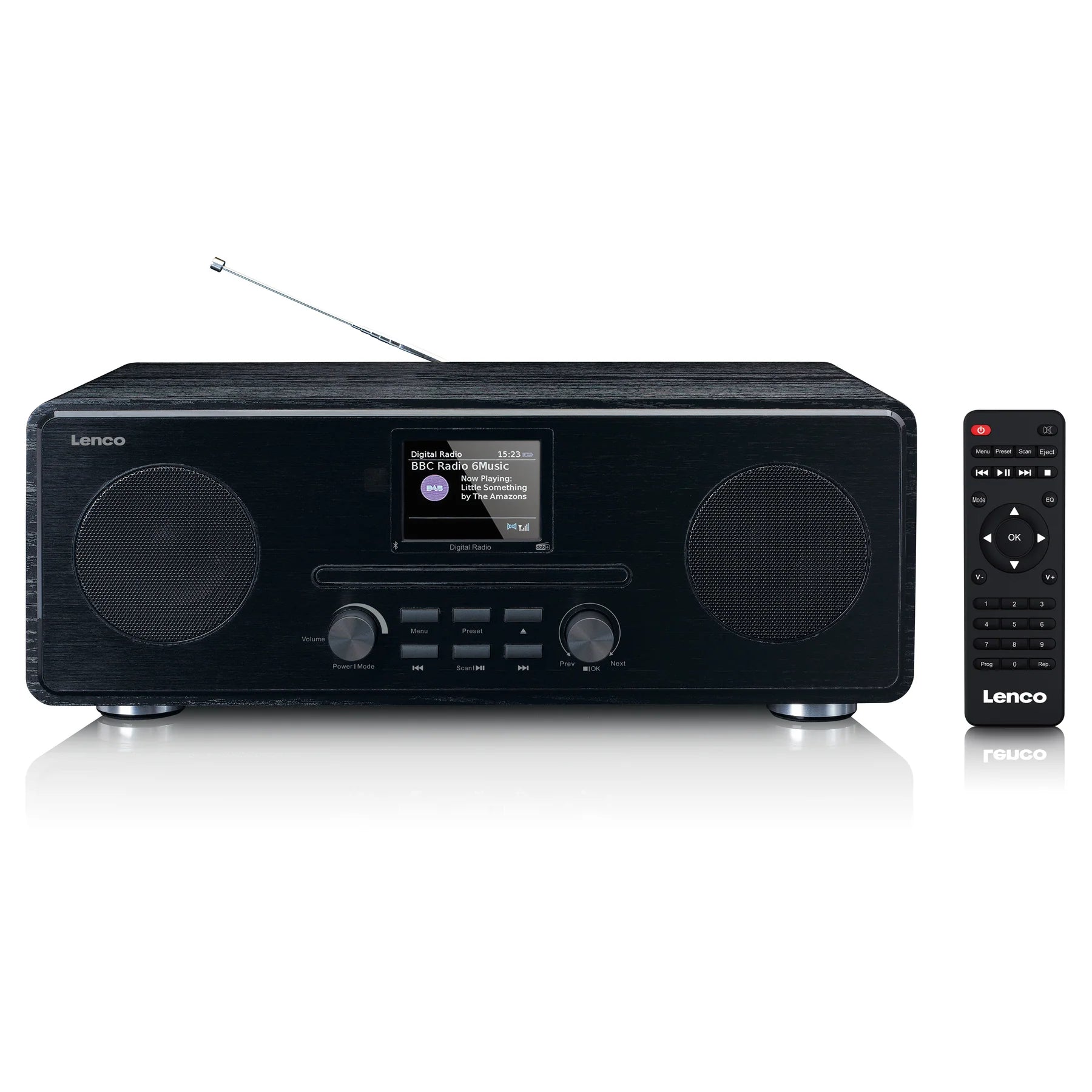 Lenco DAR-061BK – DAB-radio CD-soittimella ja Bluetoothilla