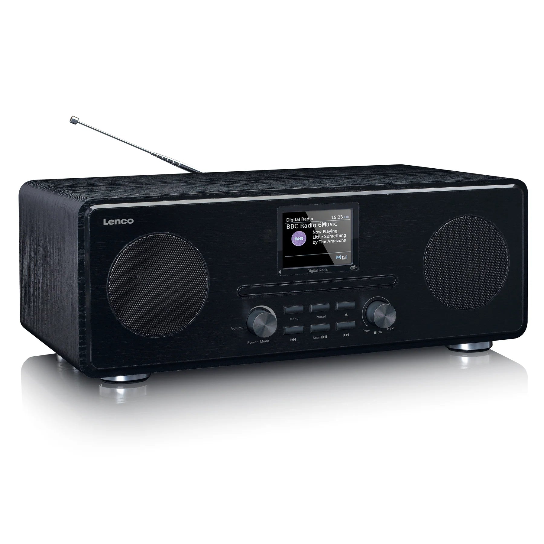 Lenco DAR-061BK – DAB-radio CD-soittimella ja Bluetoothilla
