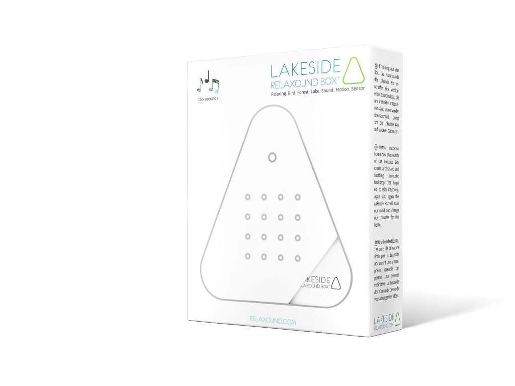 Lakesidebox Classic Liikeanturikaiutin Järviäänillä - Valkoinen