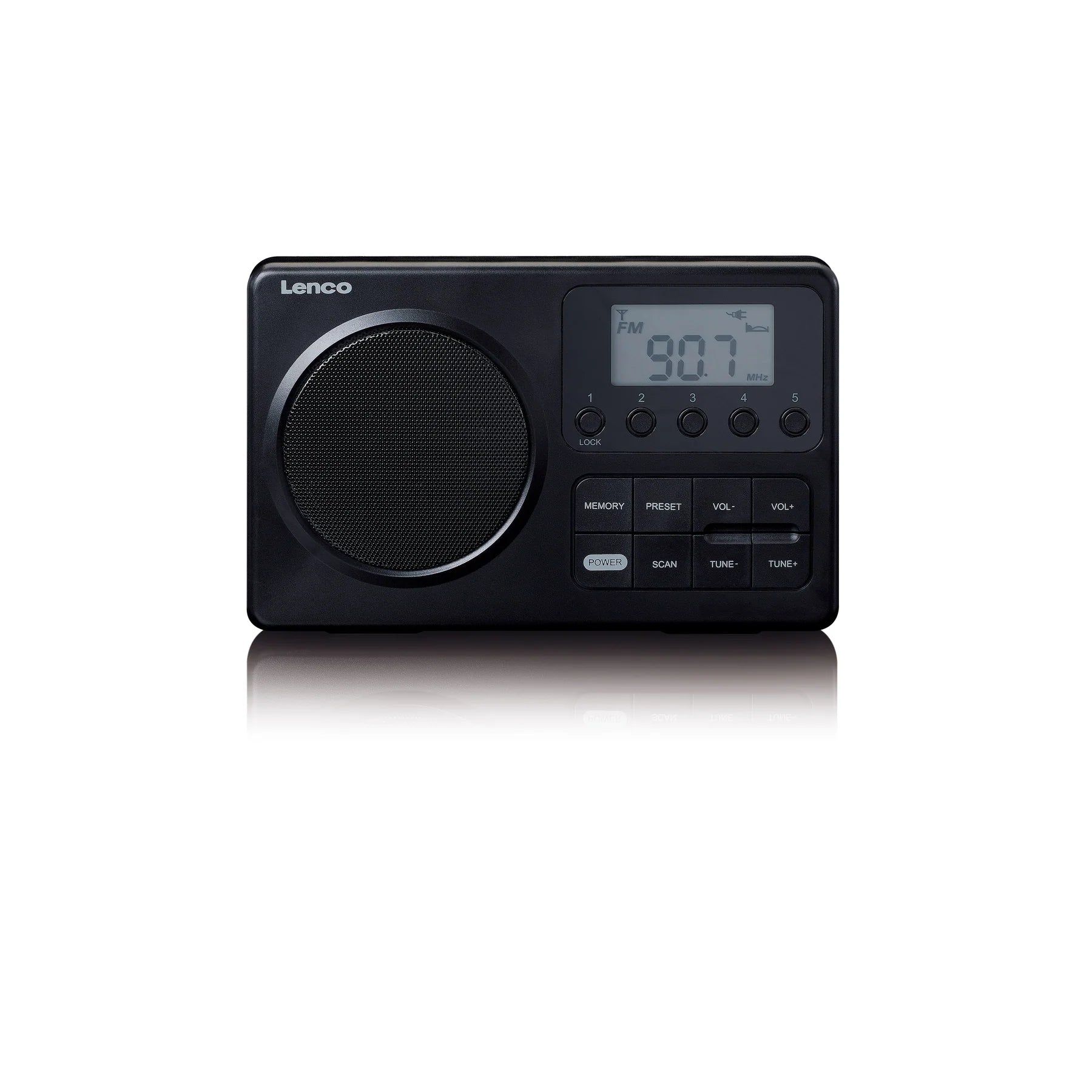 Lenco MPR-035BK kannettava FM-radio