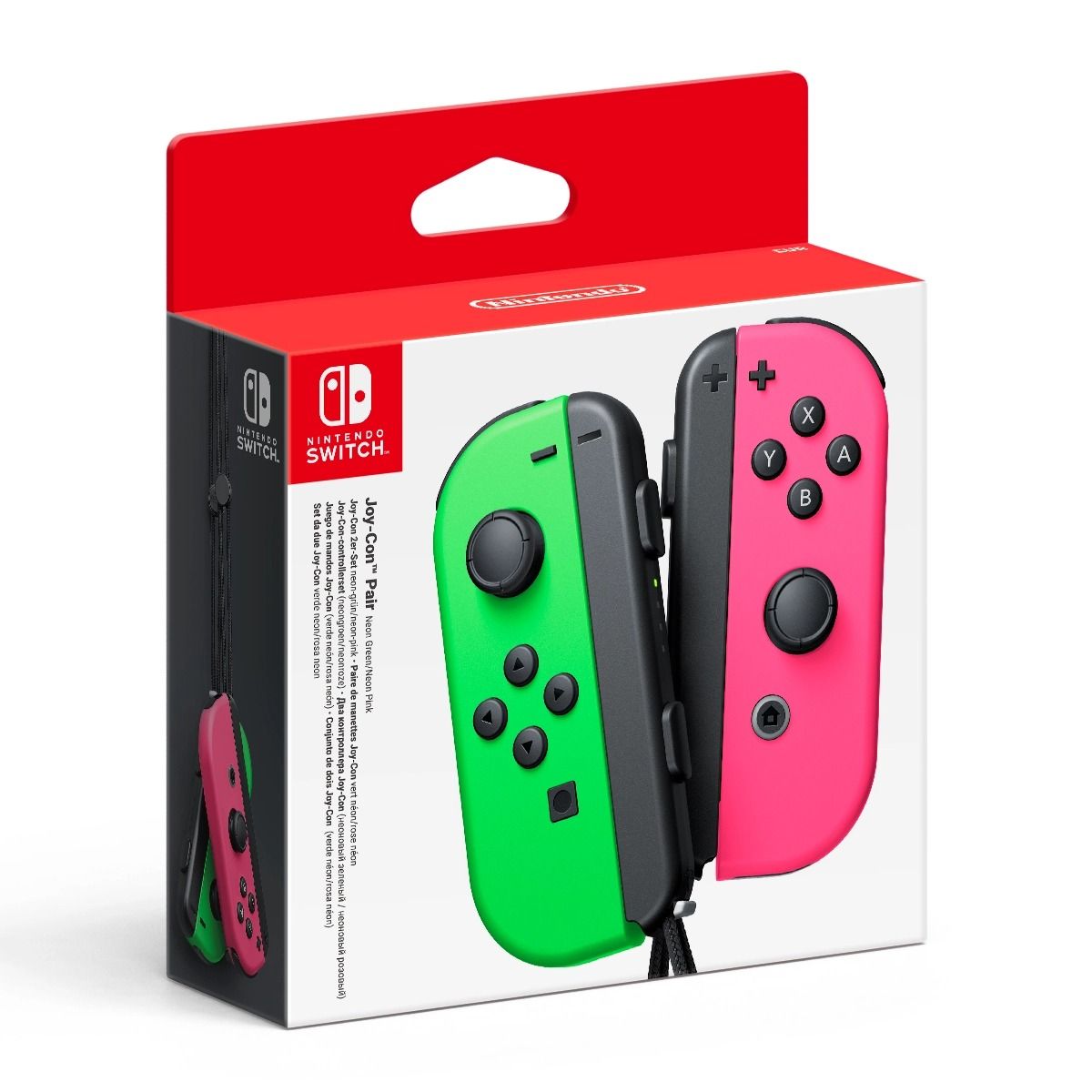 Nintendo Switch Joy-Con -ohjaimet, vihreä/vaaleanpunainen