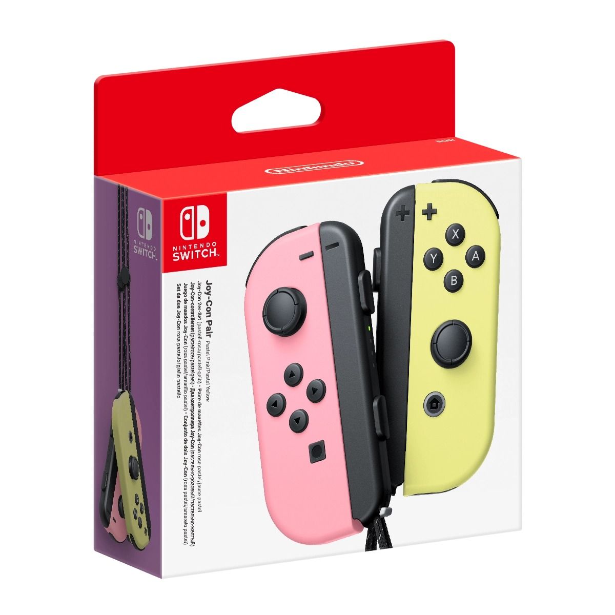 Nintendo Switch Joy-Con -ohjaimet (pari) - Vaaleanpunainen/Keltainen