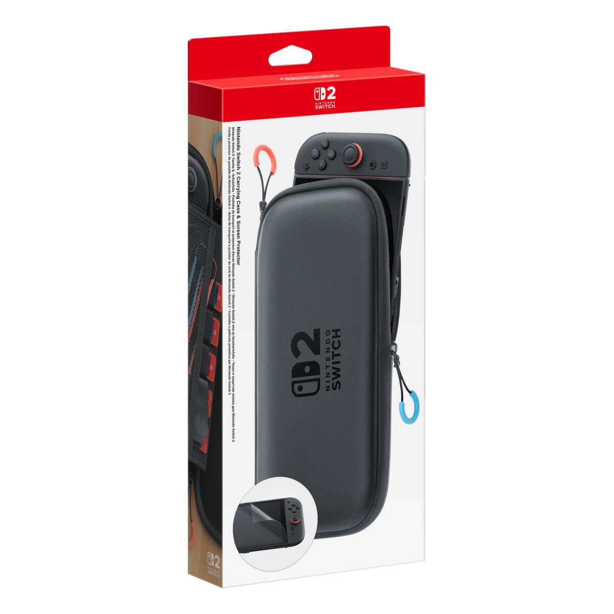 Nintendo Switch 2 Suojakotelo + Näytönsuoja - Musta