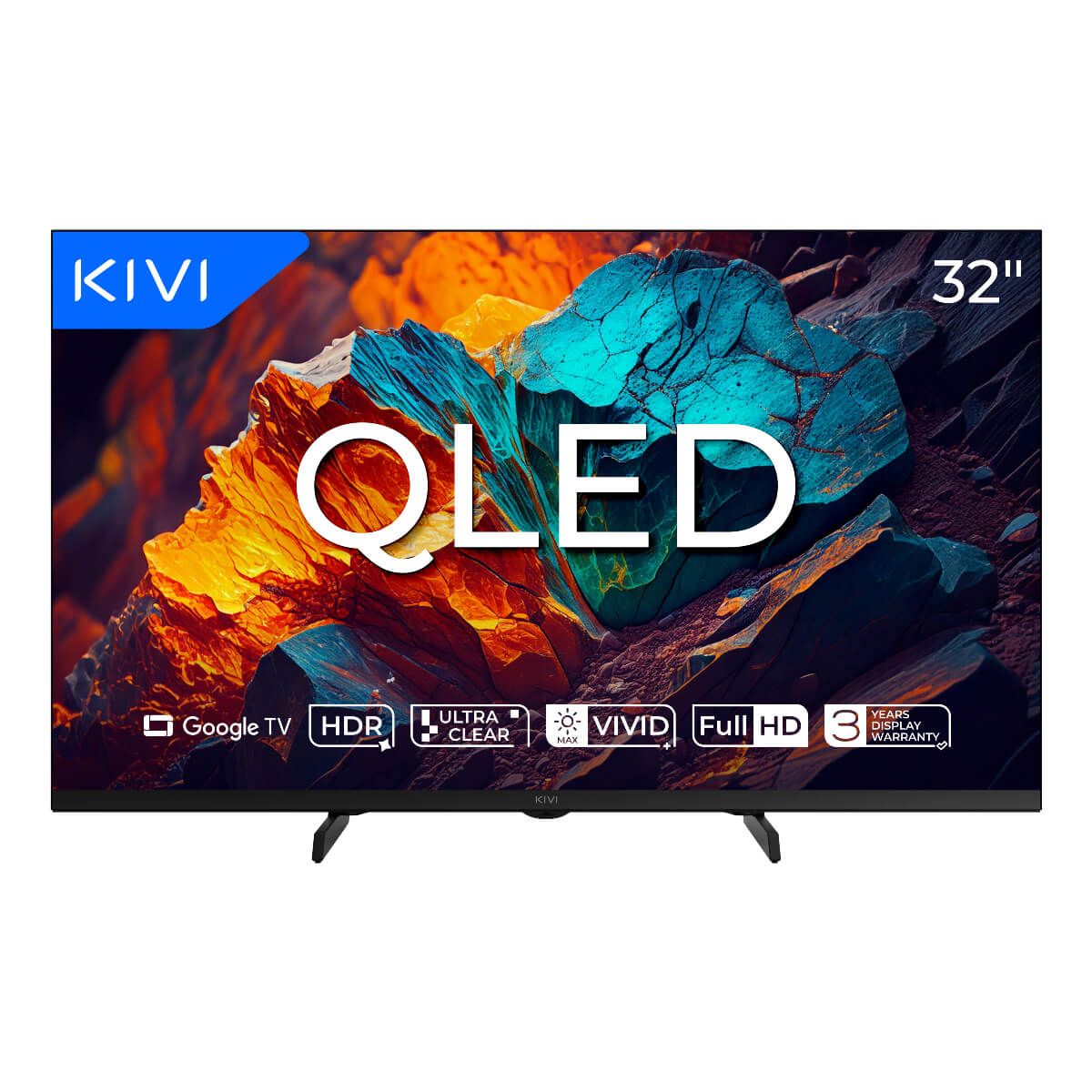 KIVI 32" FHD Prime E5 QLED Google TV 32F720QB