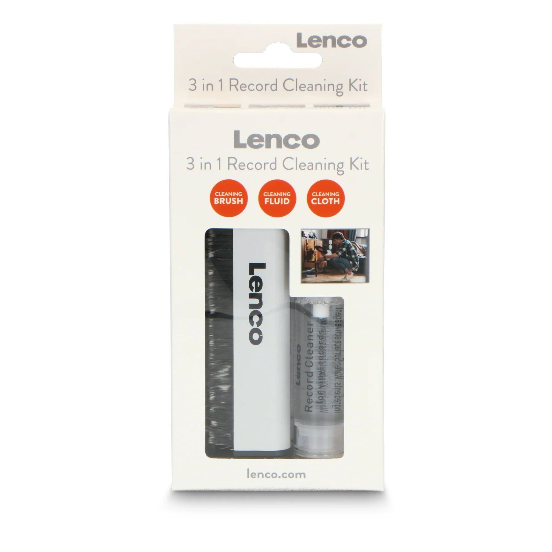 Lenco TTA-3IN1 vinyylilevyjen puhdistussetti