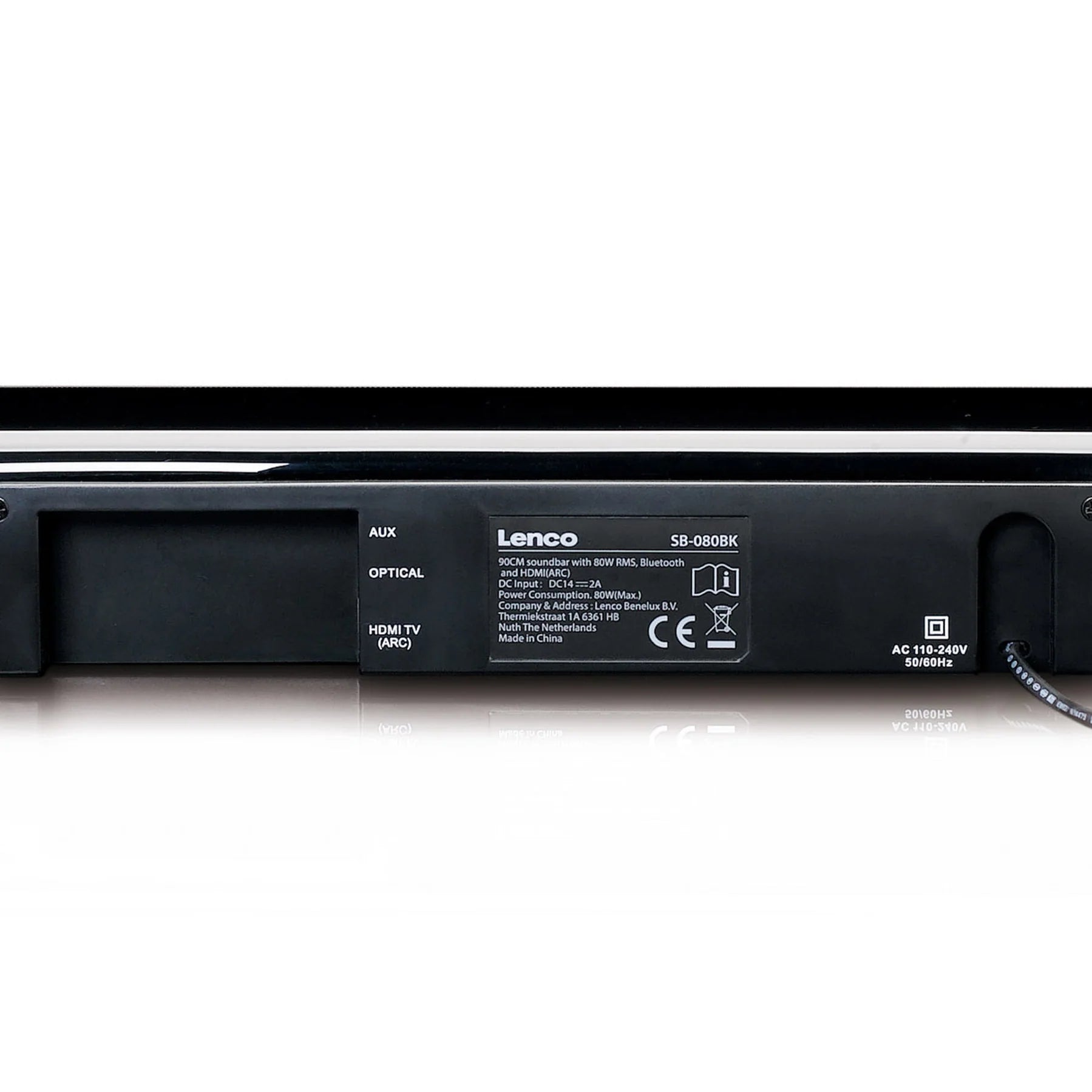 Lenco SB-080BK Bluetooth soundbar