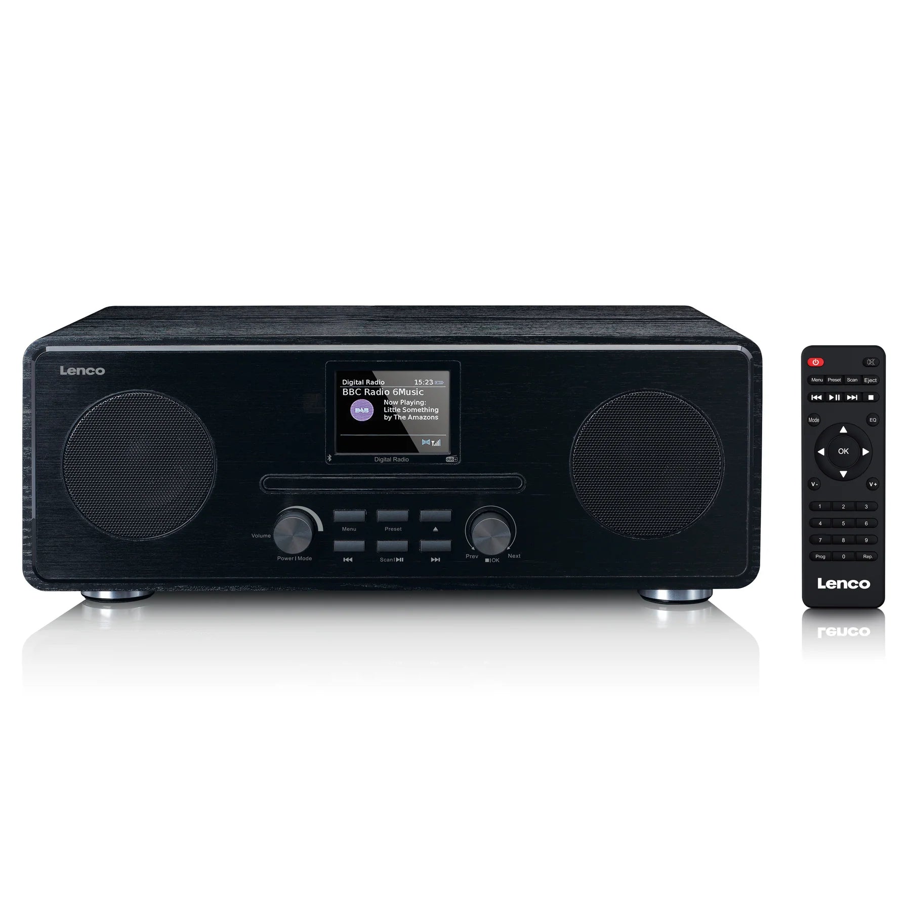 Lenco DAR-061BK – DAB-radio CD-soittimella ja Bluetoothilla