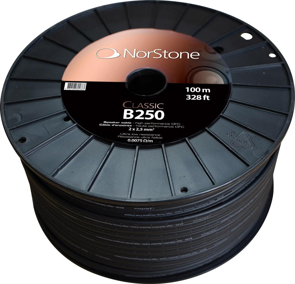 Norstone Cables CLASSIC BLACK SPEAKER CABLE (250, 100)