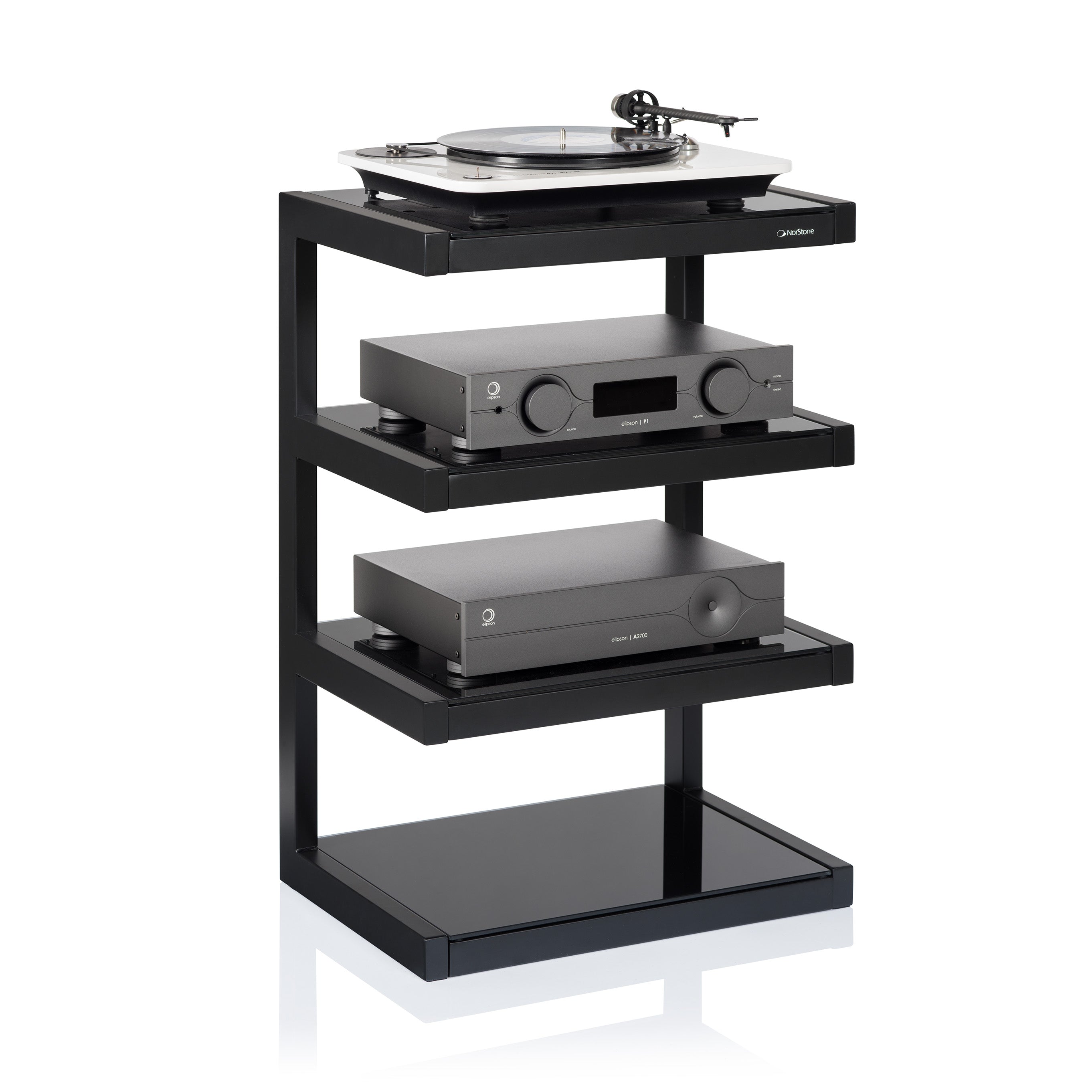 Norstone  ESSE HIFI FURNITURE/BLACK SATIN