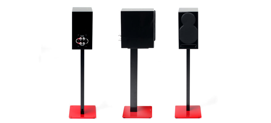Norstone ESSE SPEAKER STAND/RED AND SATIN