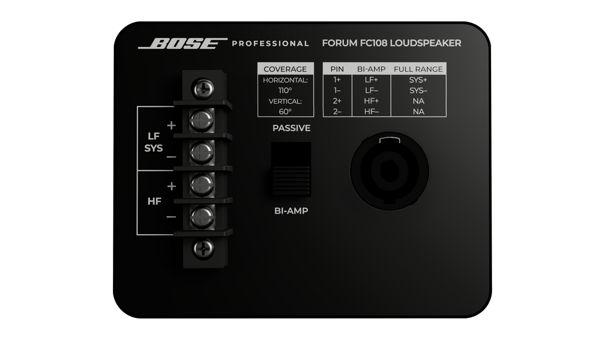 Bose Professional Forum FC108 Monikäyttöinen ammattilaiskaiutin äänentoistojärjestelmiin