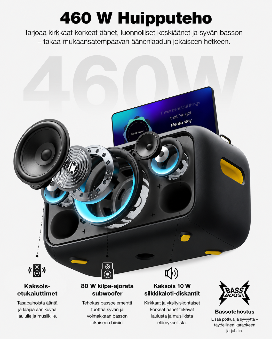Ikarao Break X1 kannettava karaokekaiutin