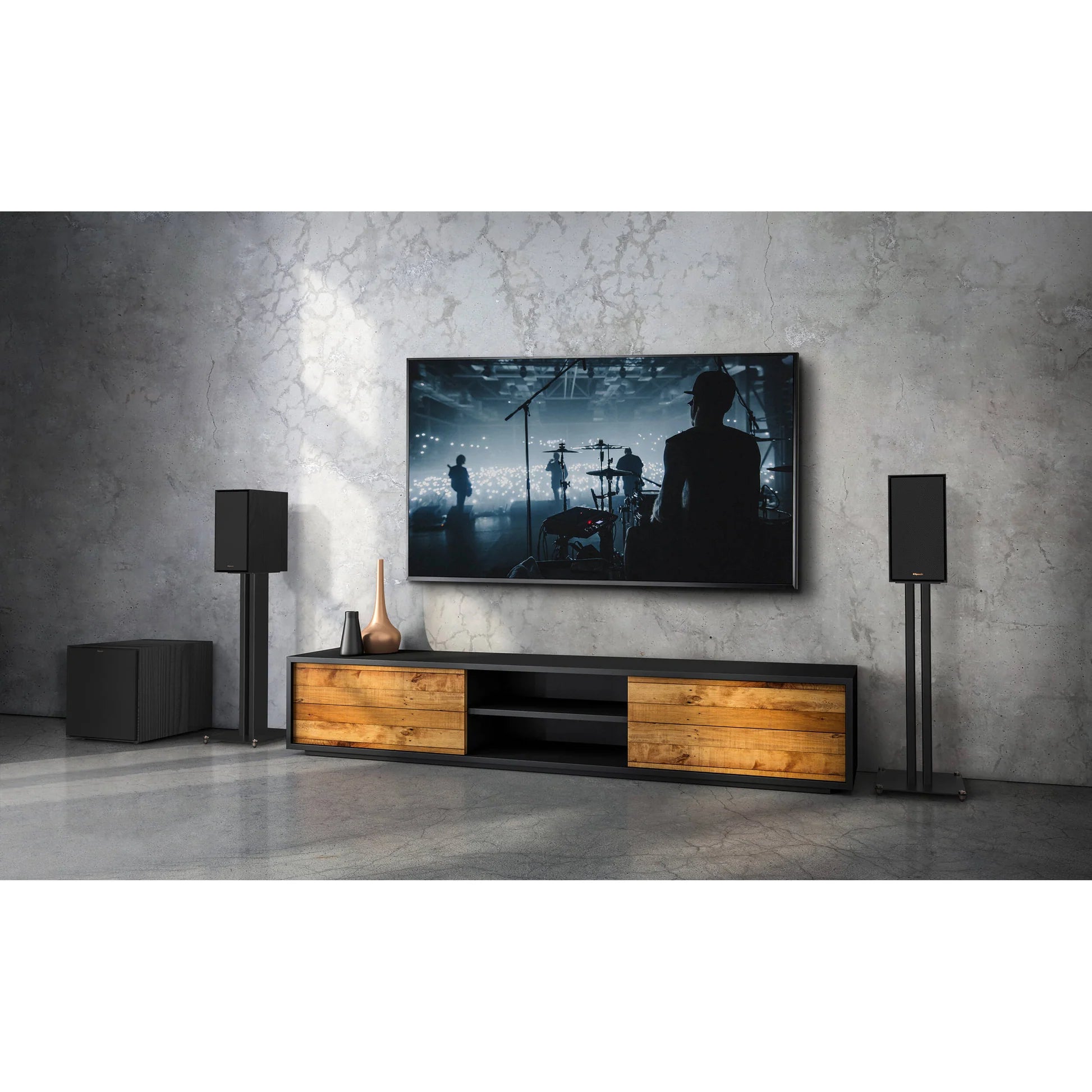 Klipsch R-50PM aktiivikaiutinpari, musta
