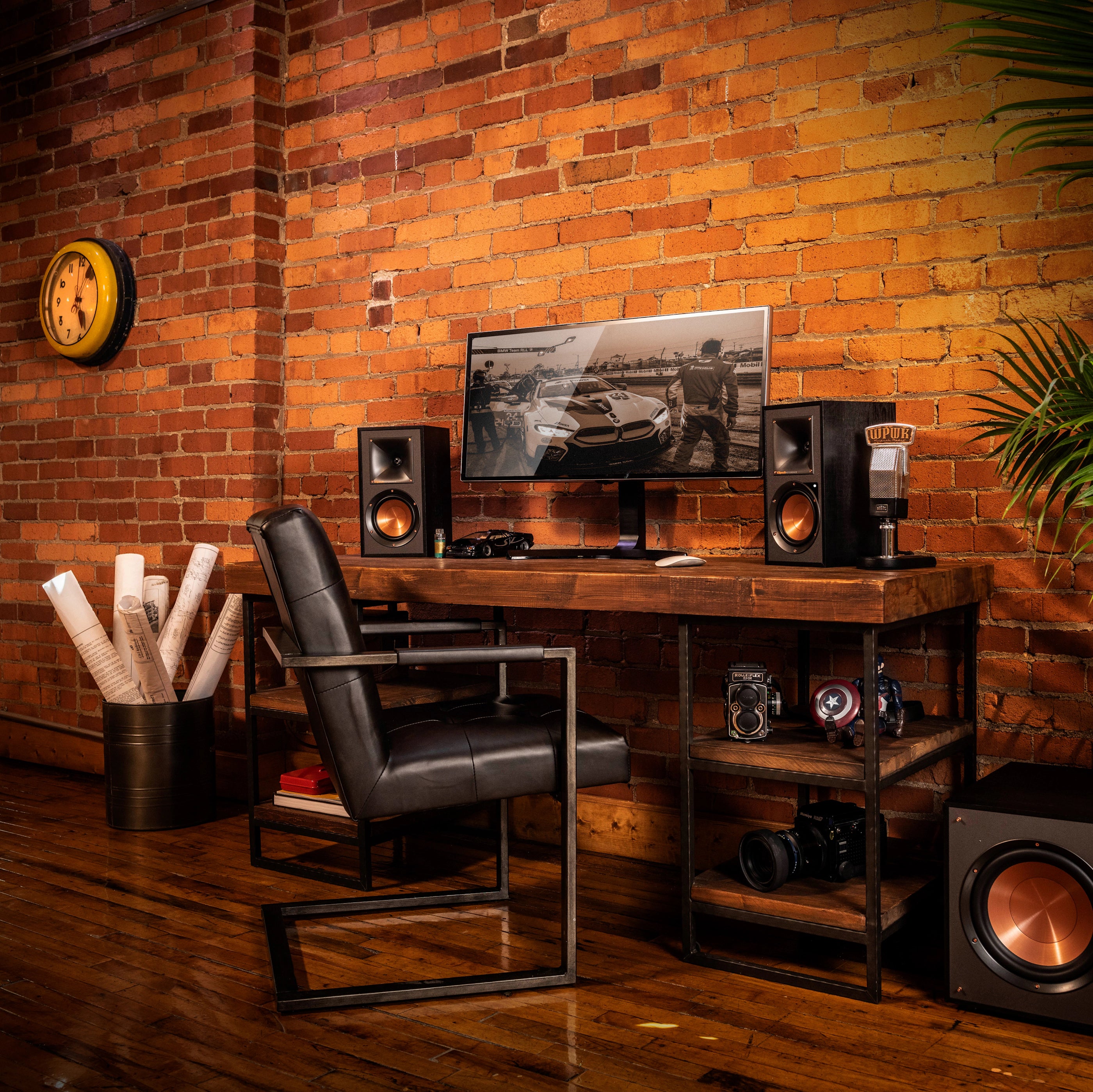 Klipsch R-51PM EUA  -aktiivikaiutinpari musta