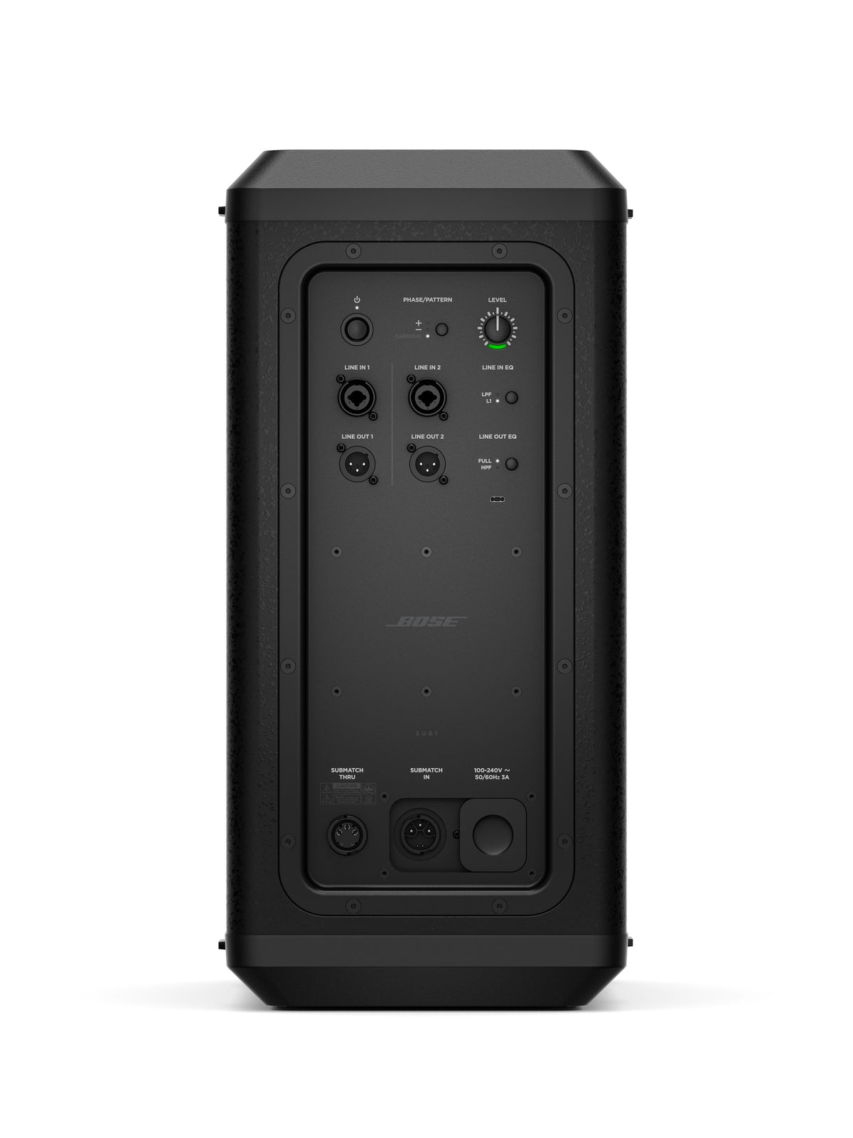 Bose Professional Sub1 aktiivinen bassomoduuli ammattilaiskäyttöön, tehokas basso