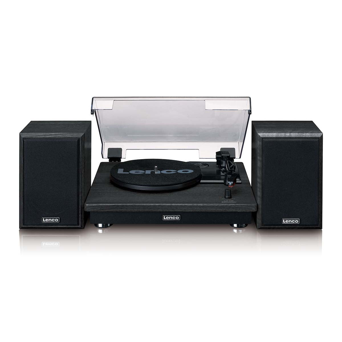 Lenco LS-100BK, Levysoitin kaiuttimilla