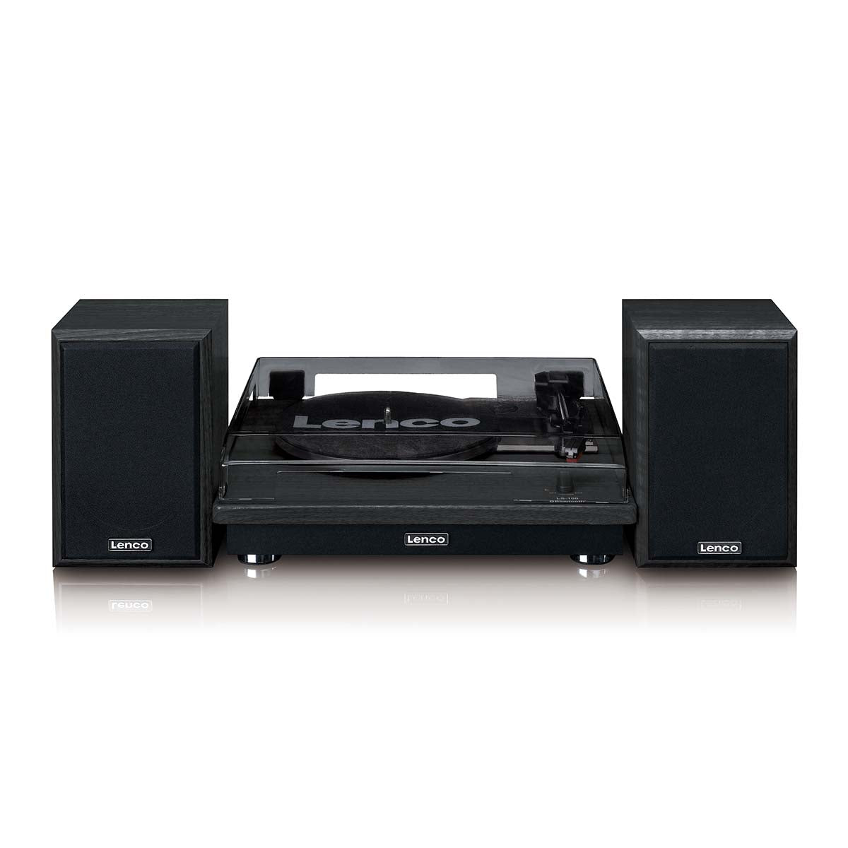 Lenco LS-100BK, Levysoitin kaiuttimilla