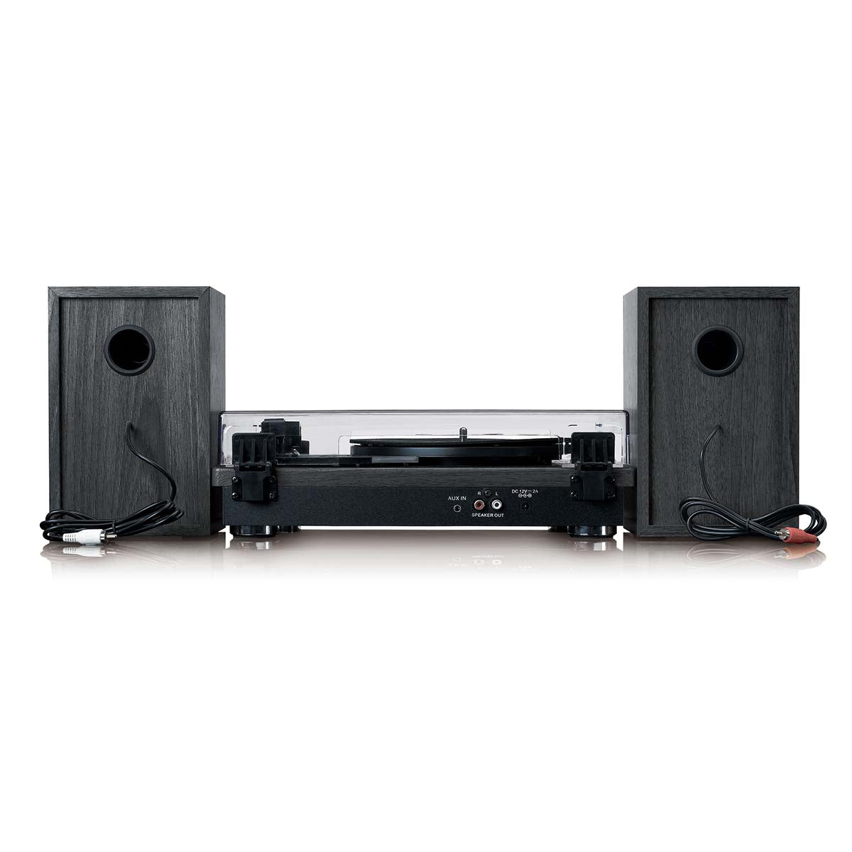 Lenco LS-100BK, Levysoitin kaiuttimilla