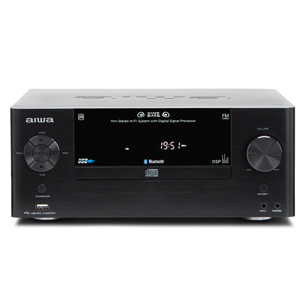 Aiwa MCBT-550 Mikrohifijärjestelmä, musta