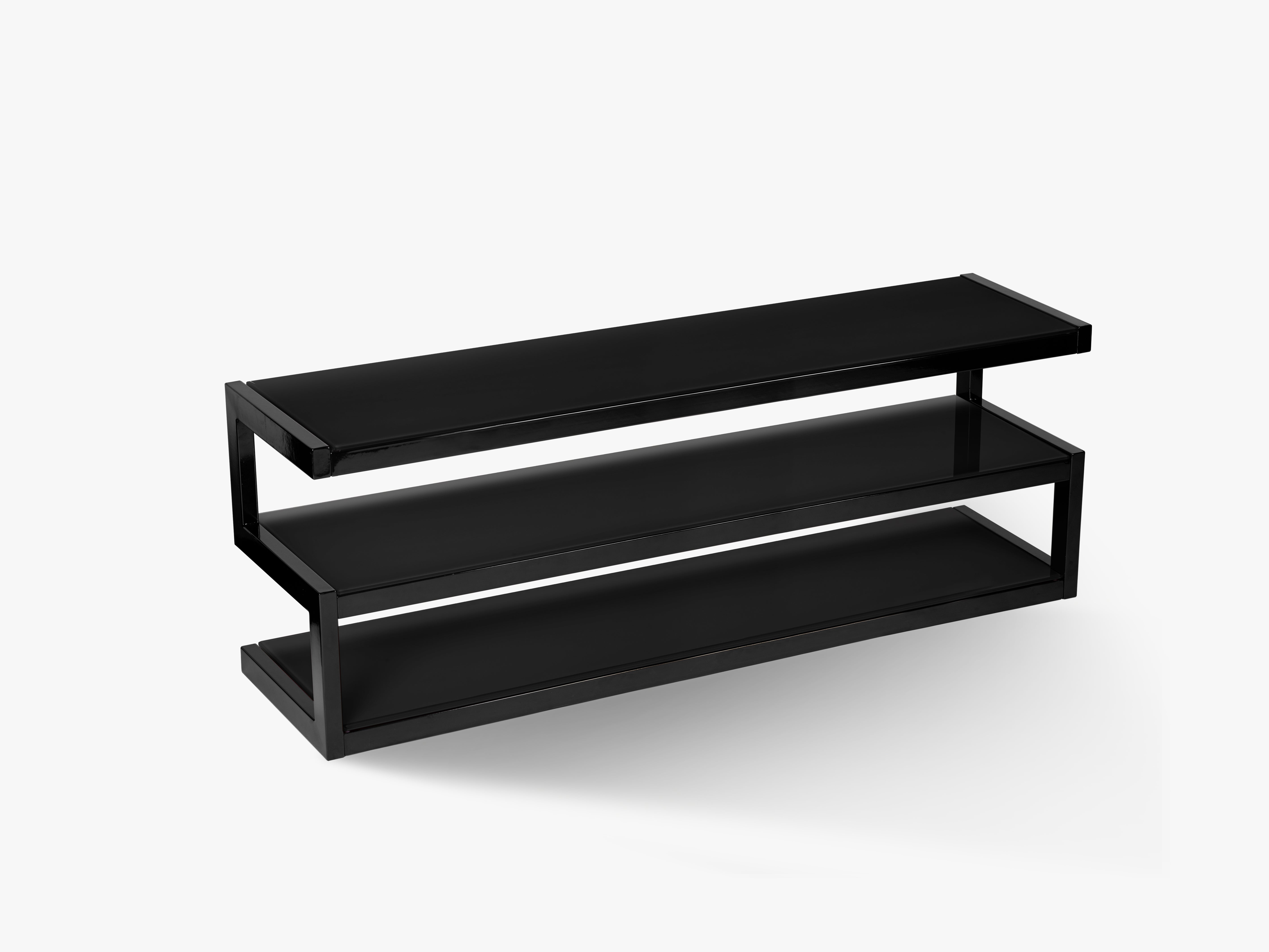 Norstone ESSE 1400 AV FURNITURE/BLACK SATIN/BLACK