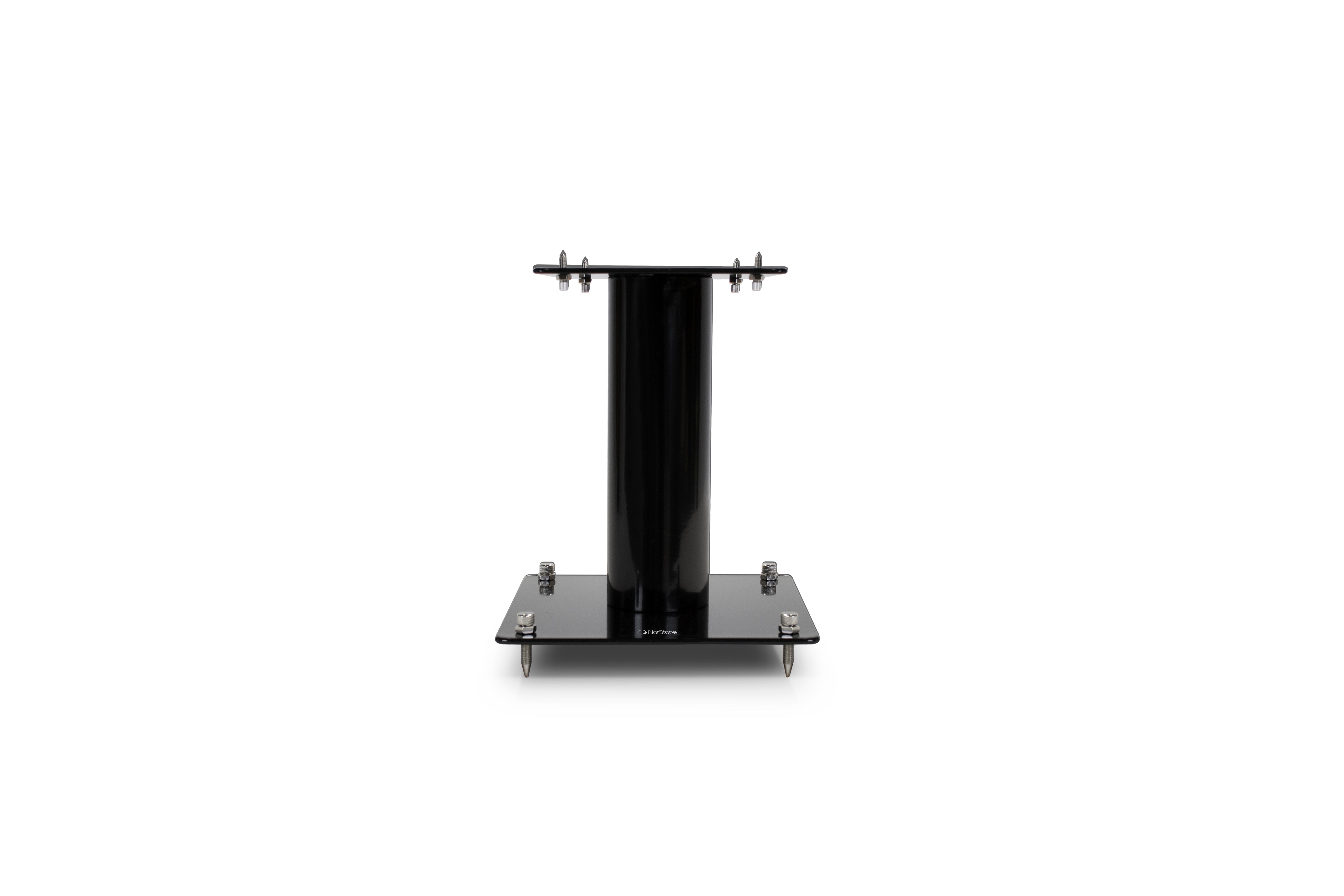 Norstone STYLUM SQUARE SPEAKER STANDS/PAIR/BLACK SATIN