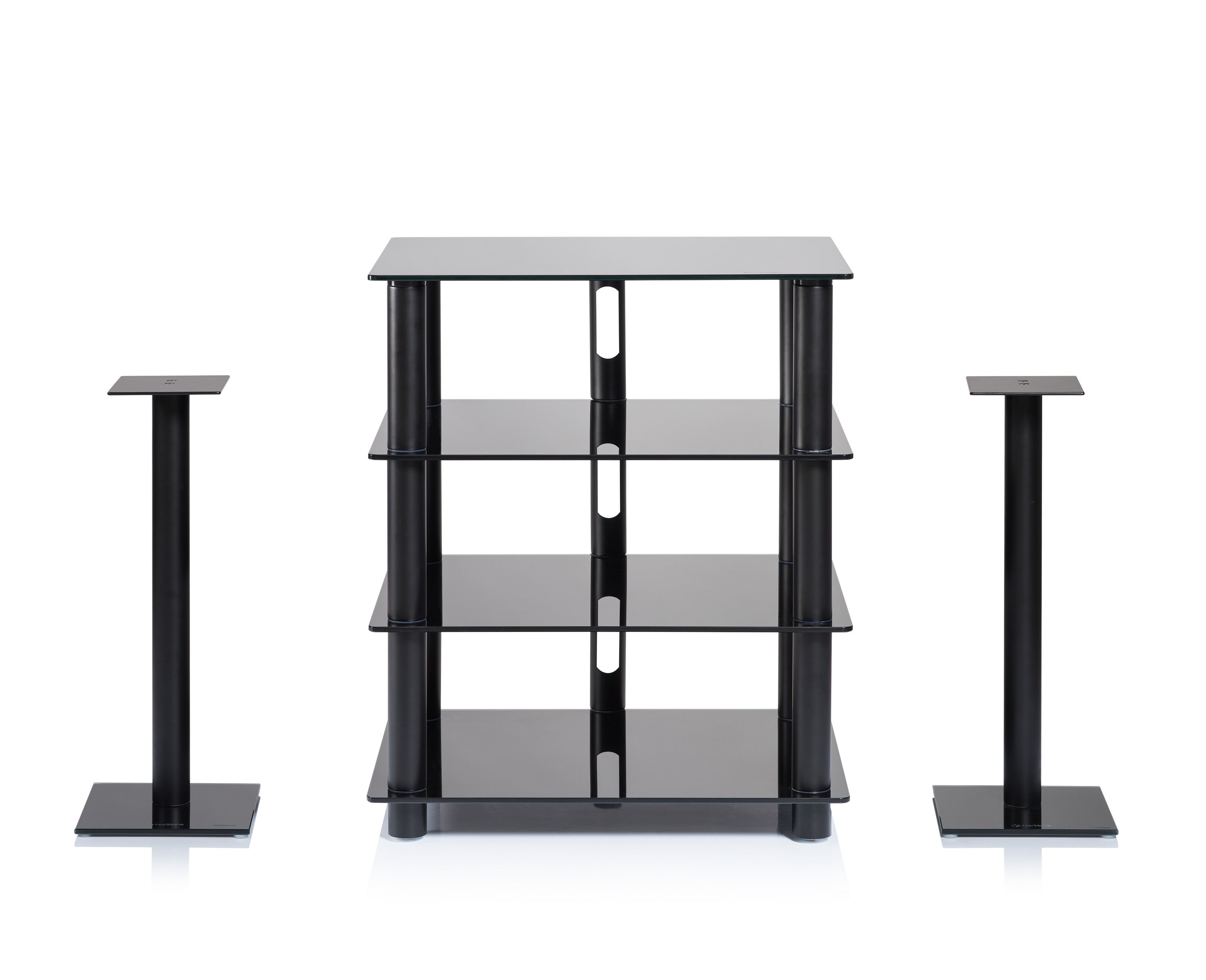 Norstone EPUR SPEAKER STAND BLACK/ PAIR/SATIN