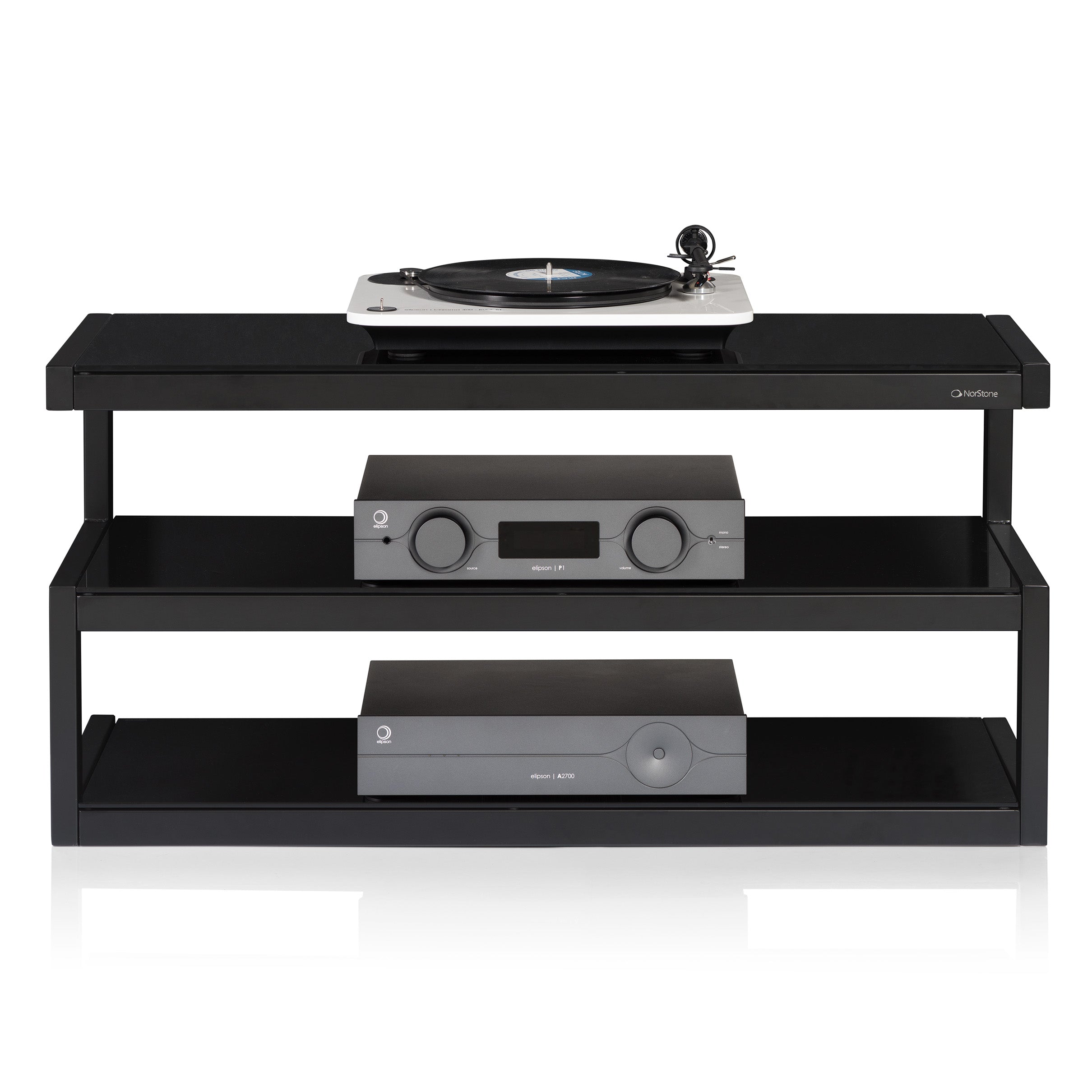 Norstone NORSTONE ESSE AV FURNITURE/BLACK SATIN/BLACK