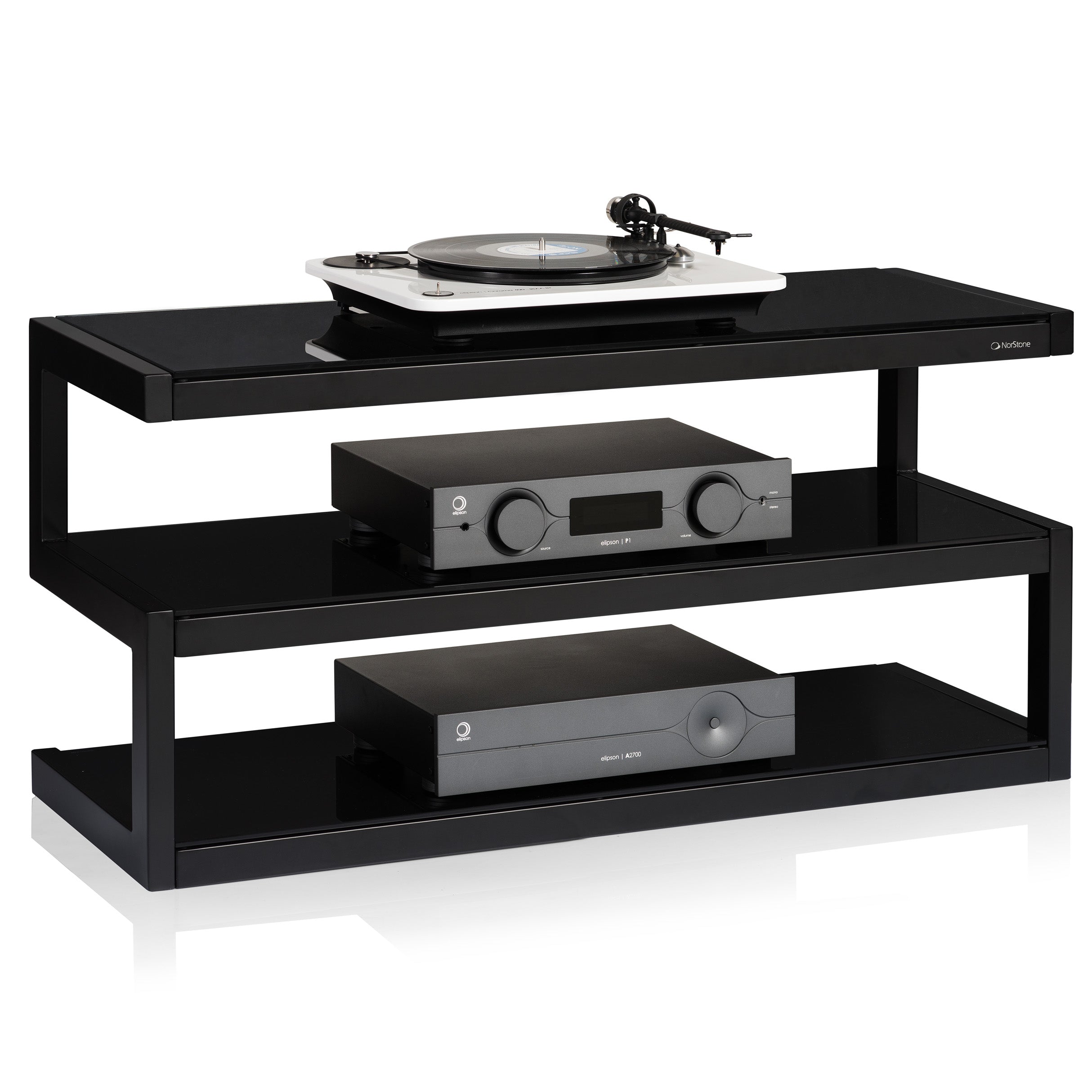 Norstone NORSTONE ESSE AV FURNITURE/BLACK SATIN/BLACK