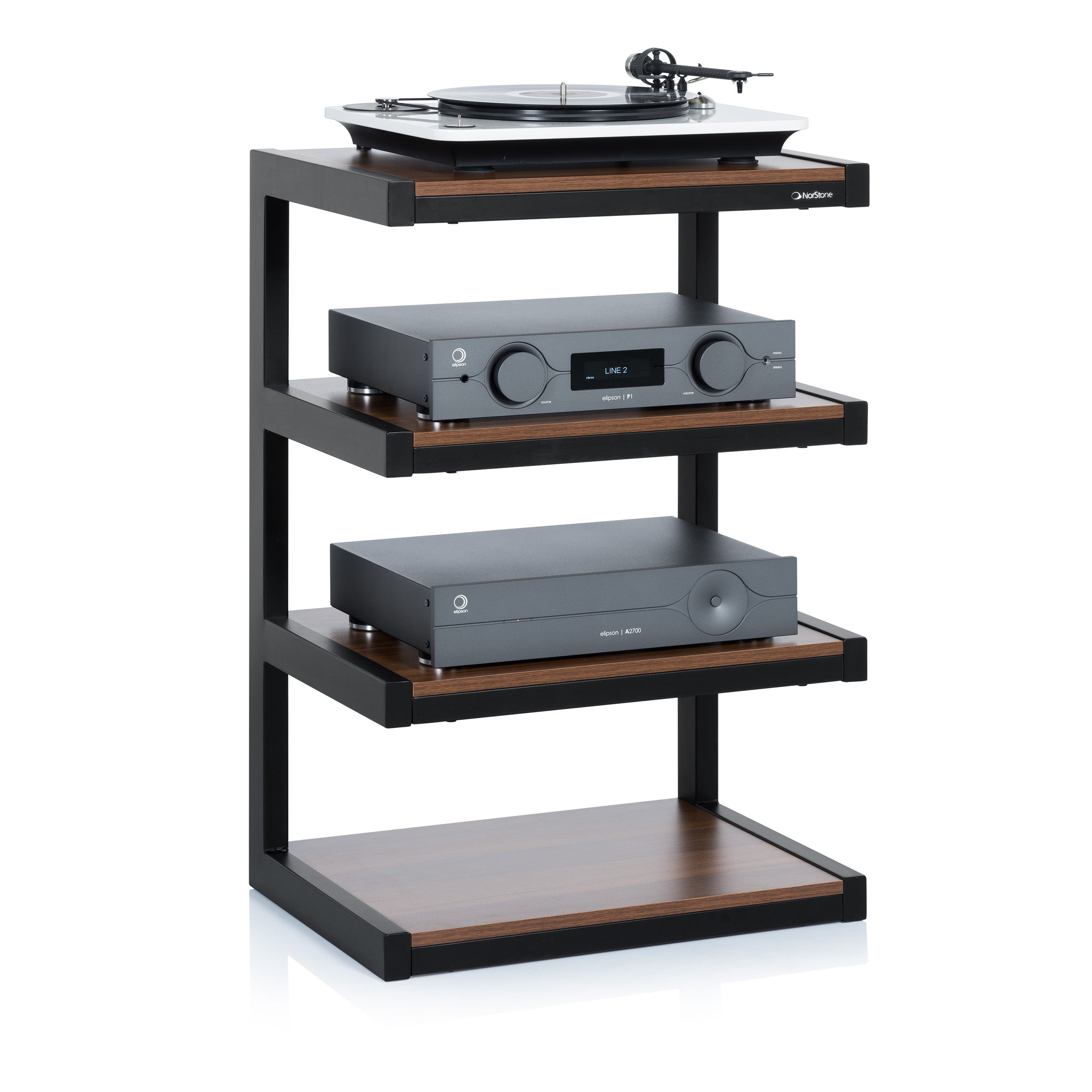 Norstone Esse Hifi BLACK/WALNUT