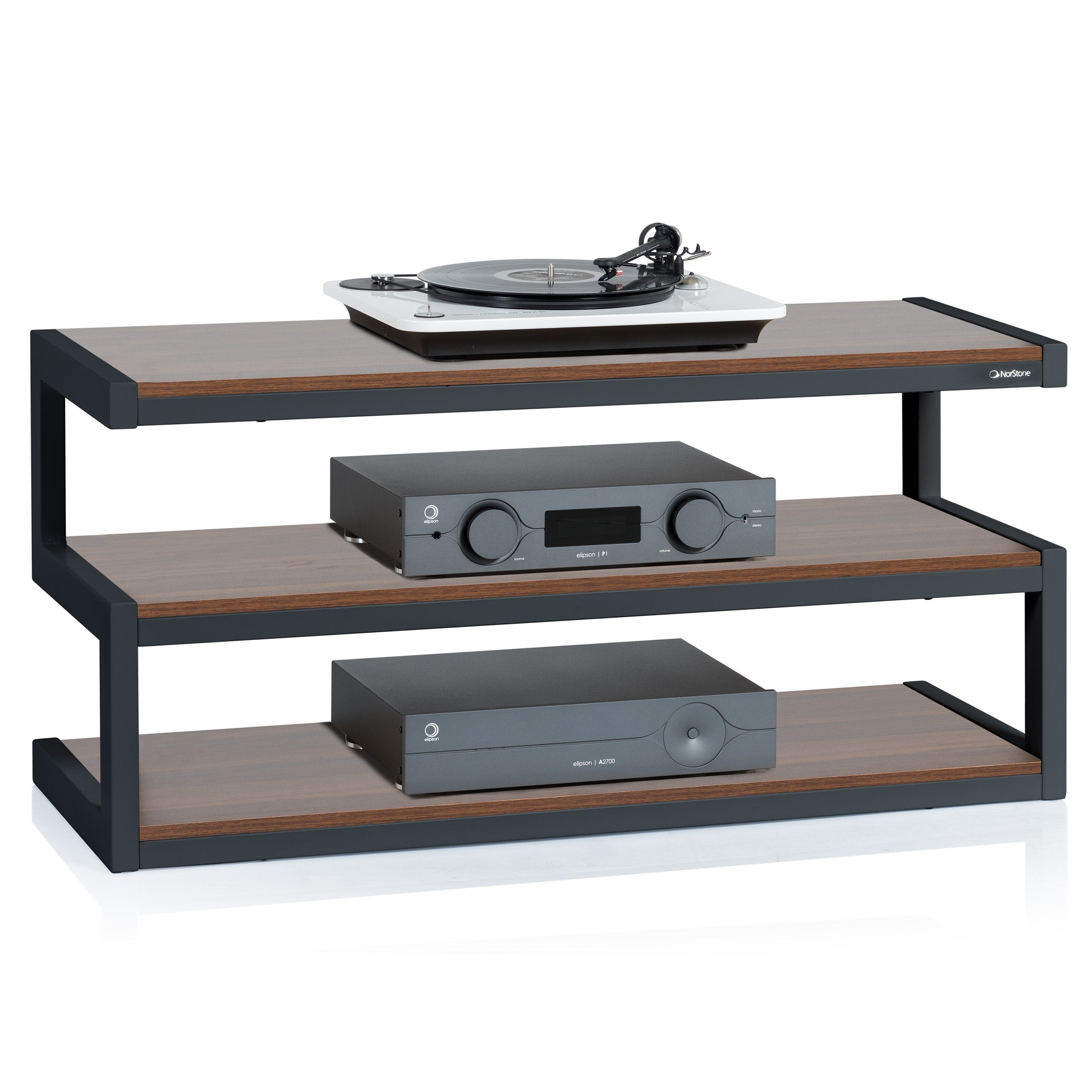 Norstone ESSE AV BLACK/WALNUT