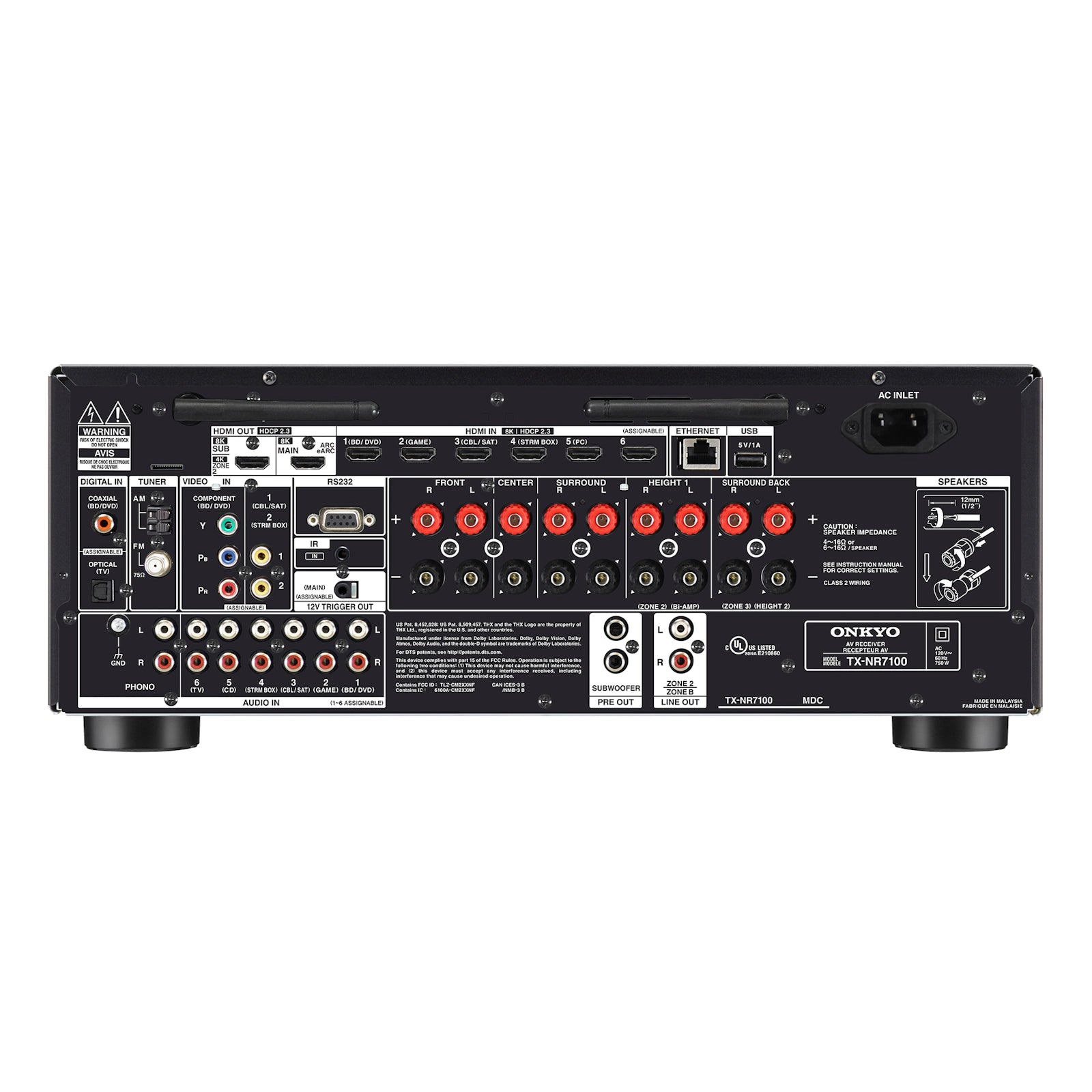 Onkyo TX-NR7100 – 9.2-kanavainen THX® Certified Select AV-vahvistin