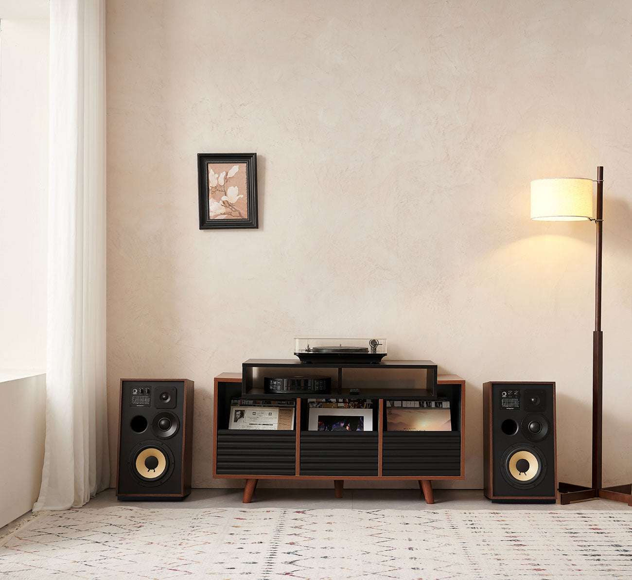 Norstone OSLO VINYL 1200 BLACK/WALNUT