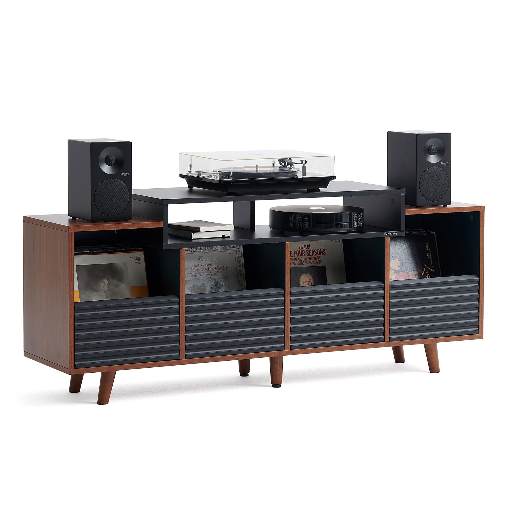 Norstone OSLO VINYL 1600 BLACK/WALNUT