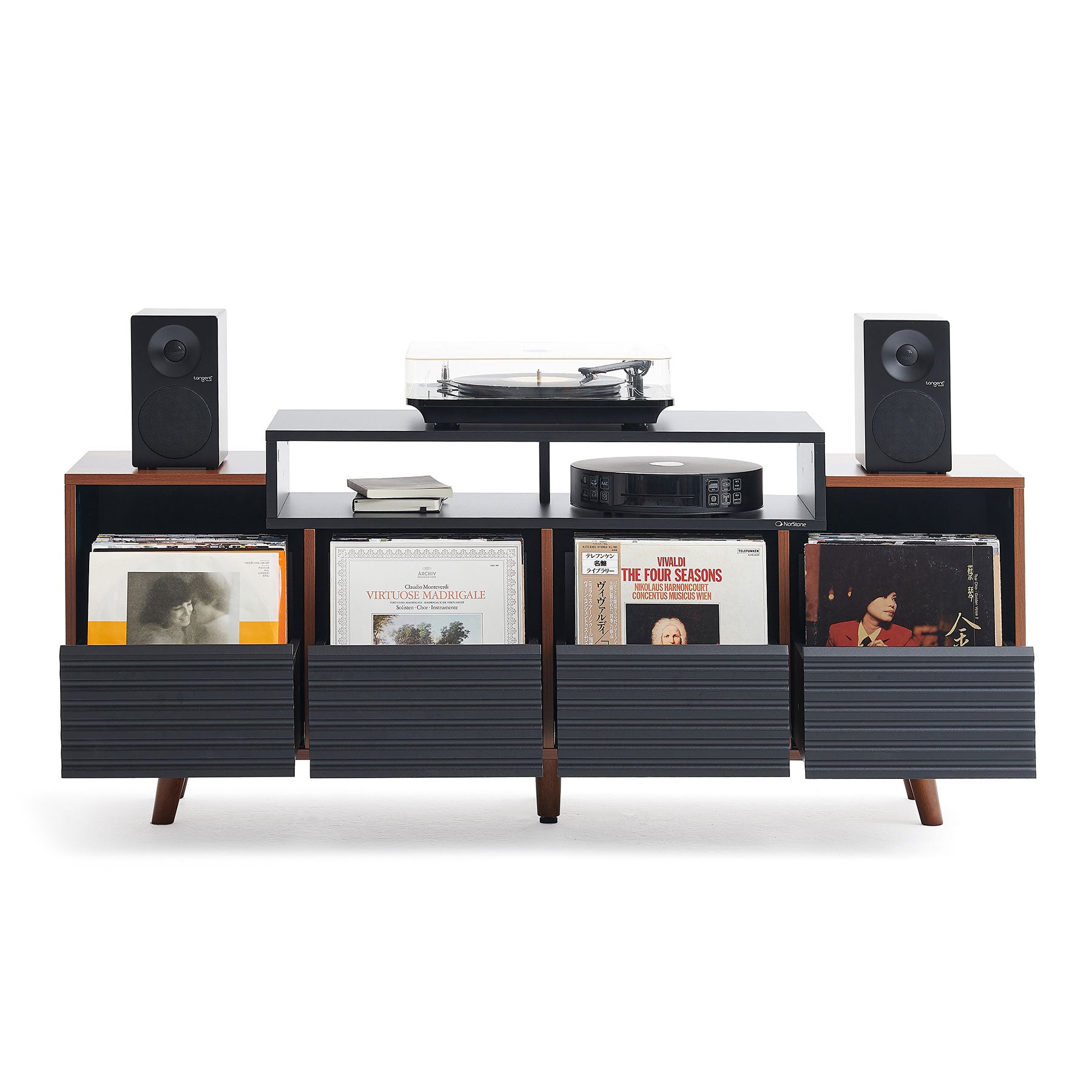 Norstone OSLO VINYL 1600 BLACK/WALNUT