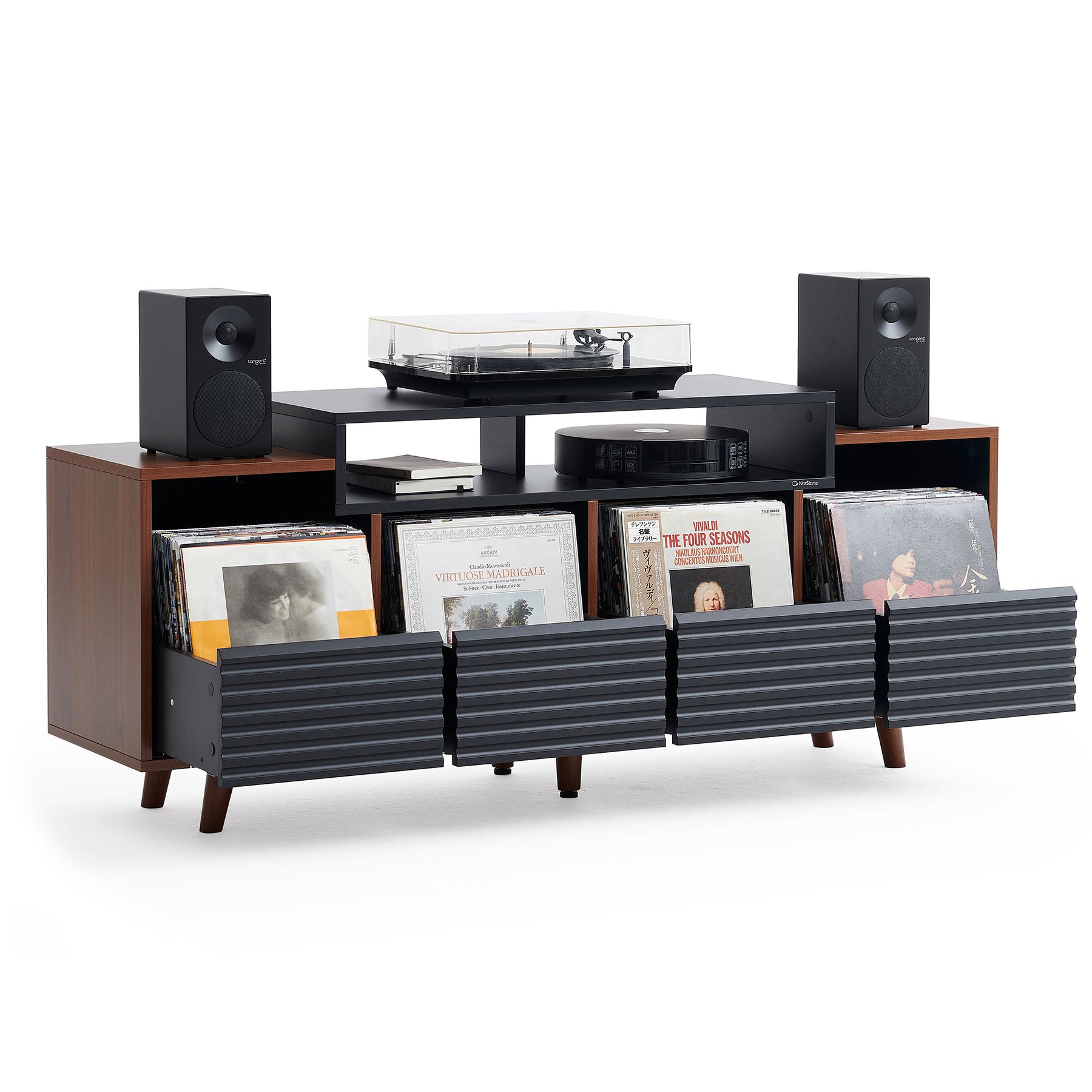 Norstone OSLO VINYL 1600 BLACK/WALNUT
