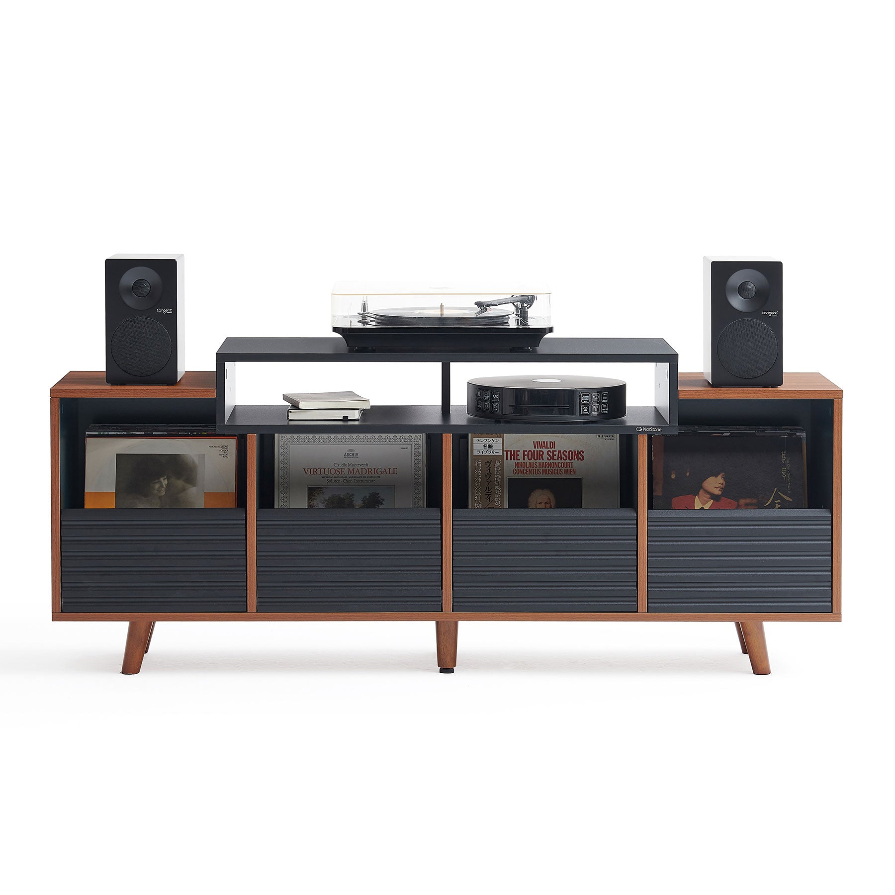 Norstone OSLO VINYL 1600 BLACK/WALNUT