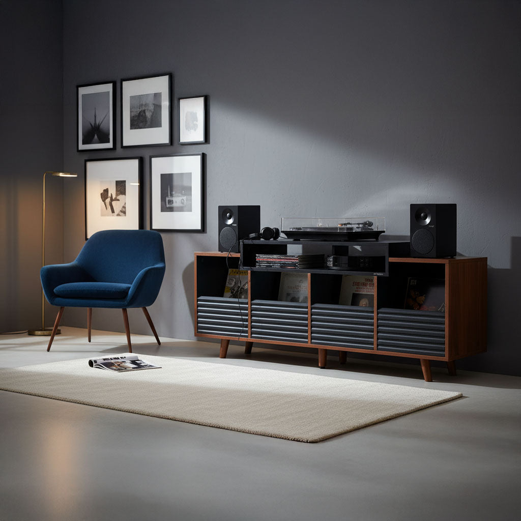 Norstone OSLO VINYL 1600 BLACK/WALNUT