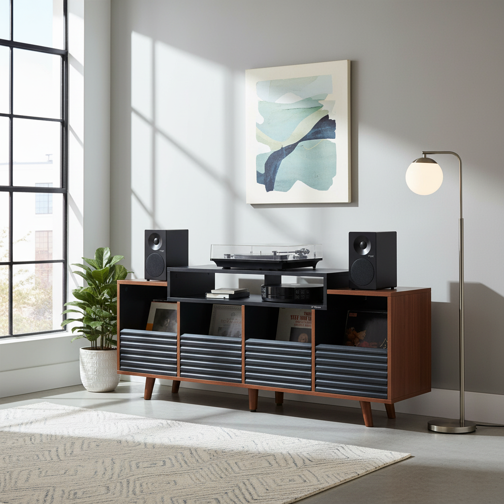 Norstone OSLO VINYL 1600 BLACK/WALNUT