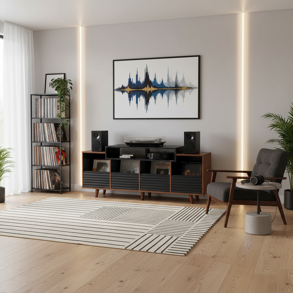 Norstone OSLO VINYL 1600 BLACK/WALNUT