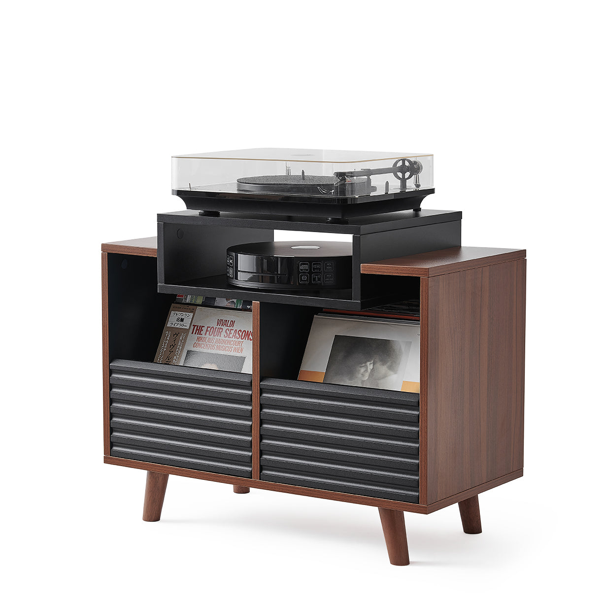 Norstone OSLO VINYL 800 BLACK SATIN/WALNUT