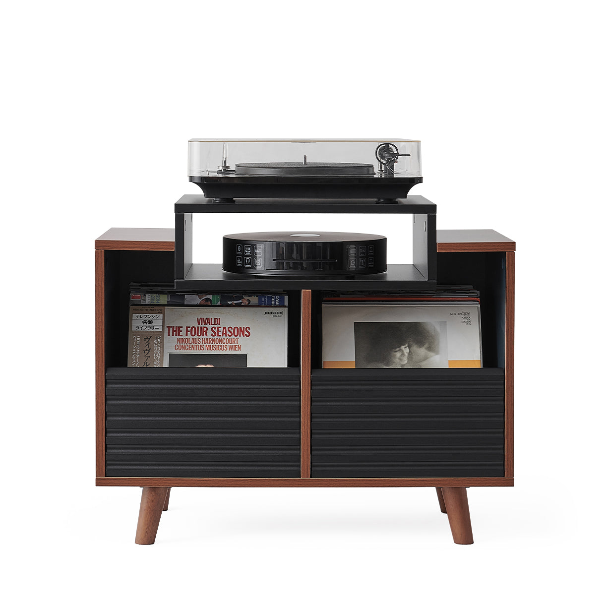 Norstone OSLO VINYL 800 BLACK SATIN/WALNUT