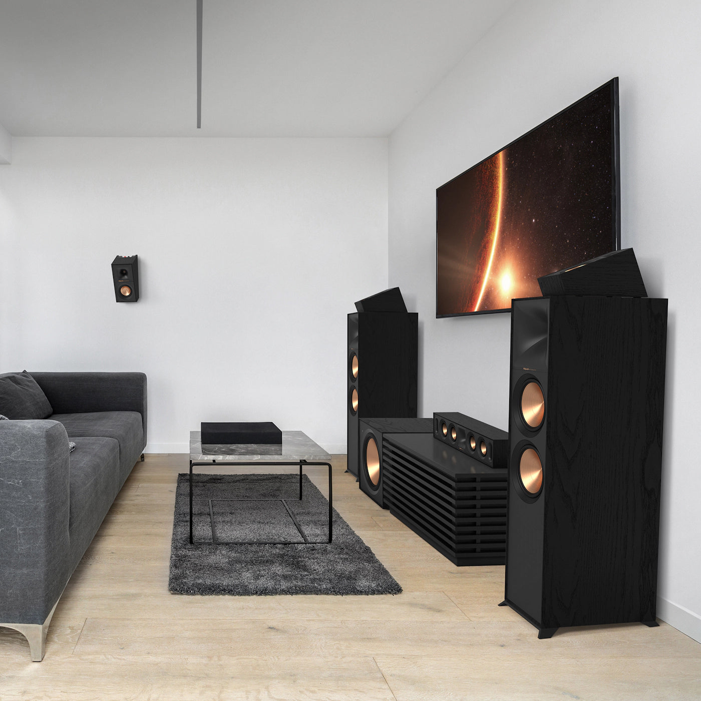 Klipsch R-30C -keskikaiutin, musta