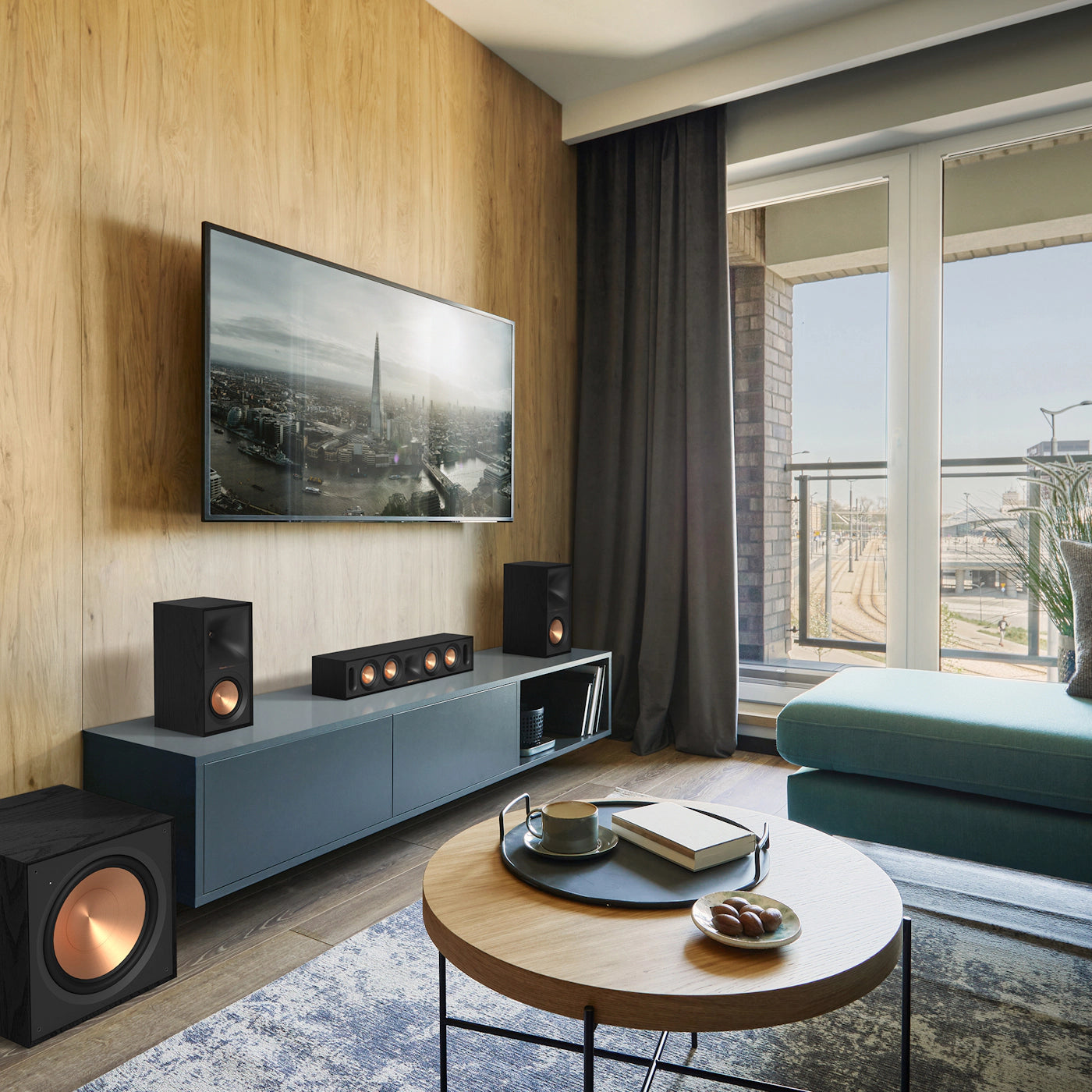 Klipsch R-30C -keskikaiutin, musta