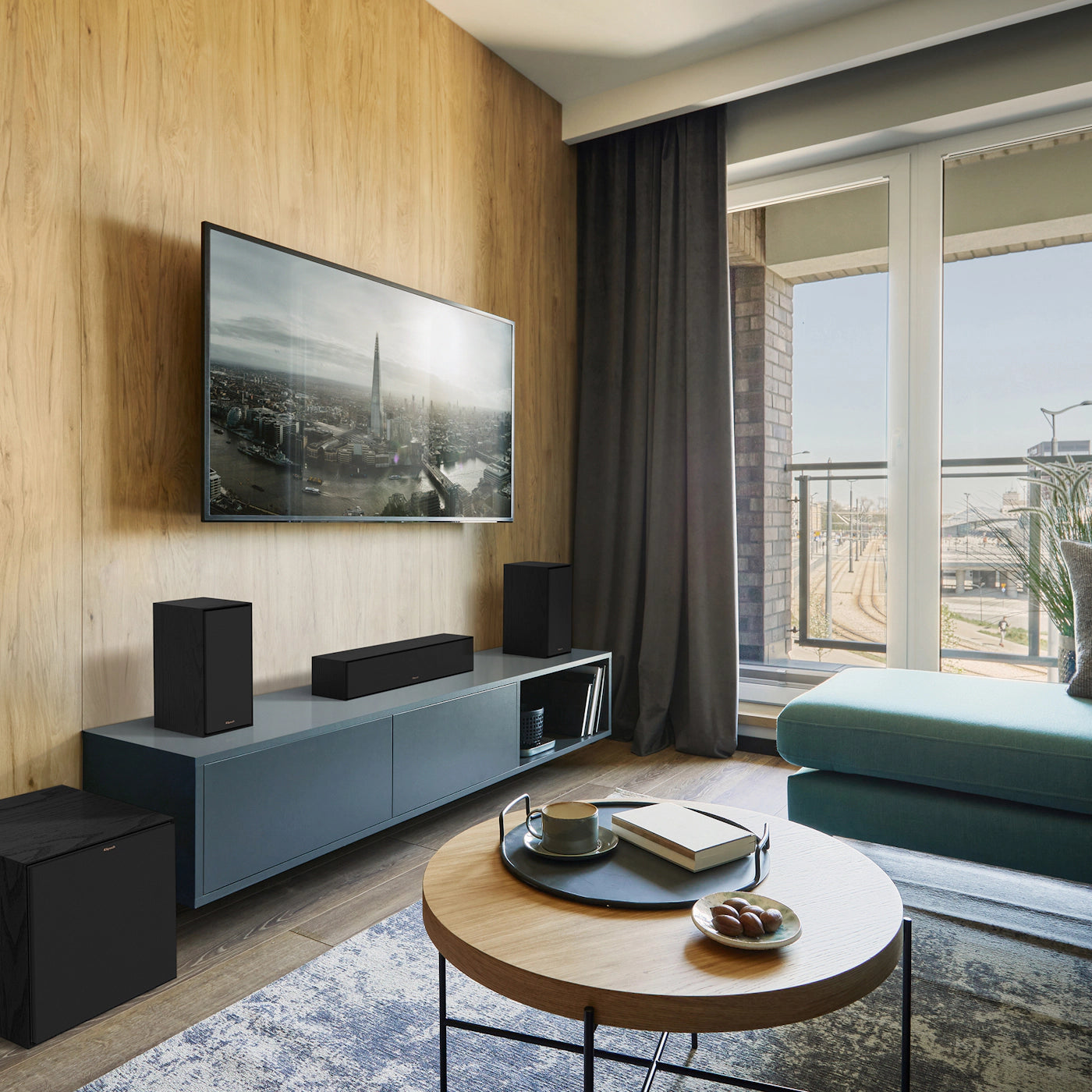 Klipsch R-30C -keskikaiutin, musta