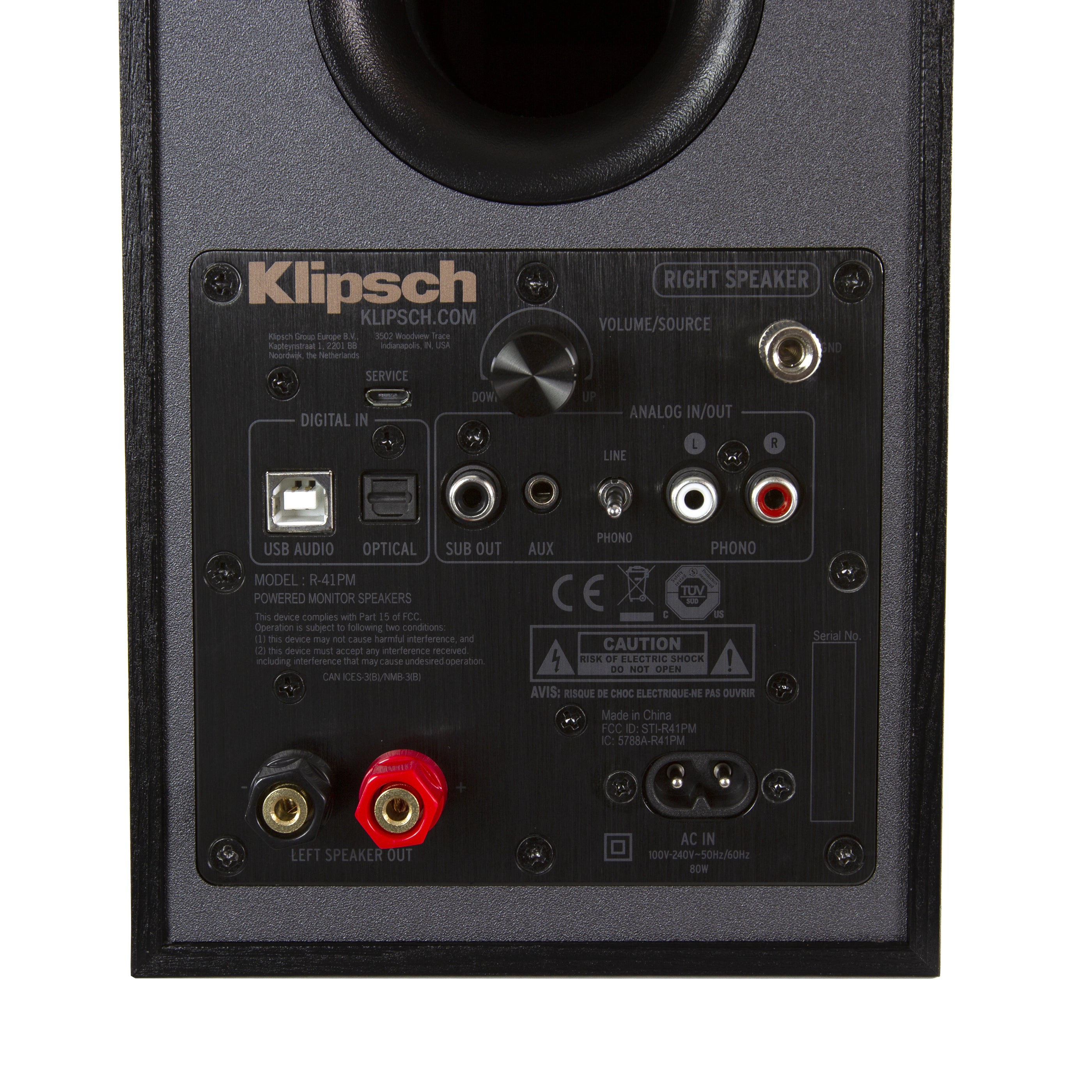 Klipsch R-41PM EU  -aktiivikaiutinpari musta
