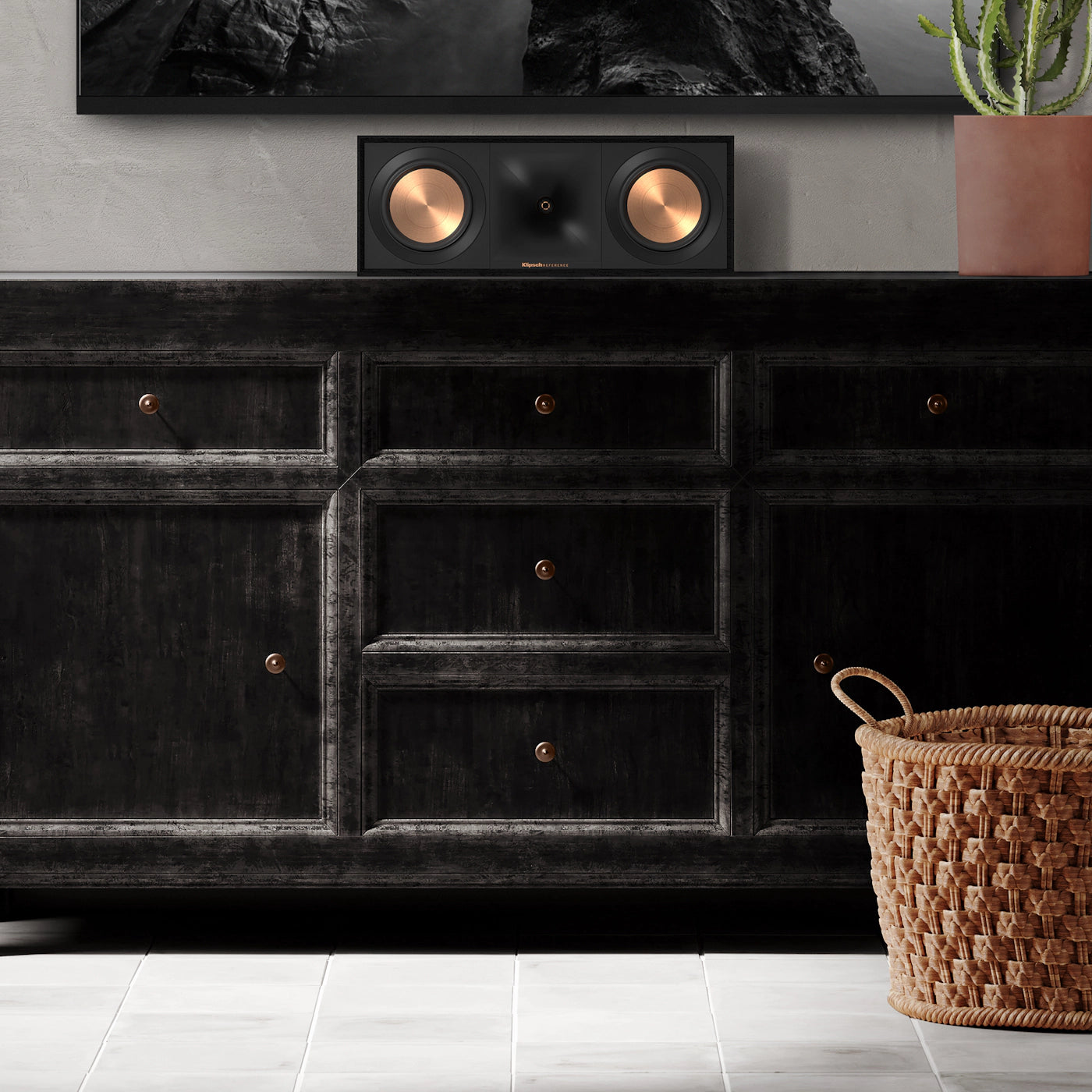 Klipsch R-50C - Keskikaiutin musta