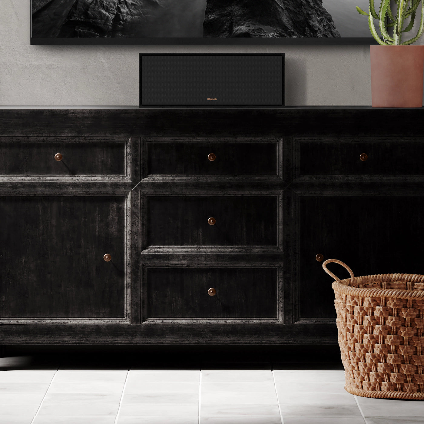 Klipsch R-50C - Keskikaiutin musta