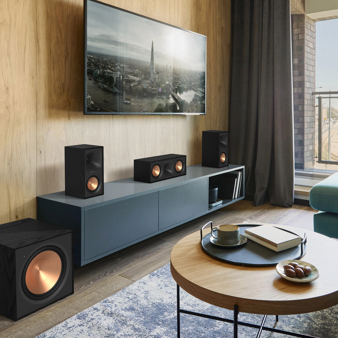 Klipsch R-50C - Keskikaiutin musta
