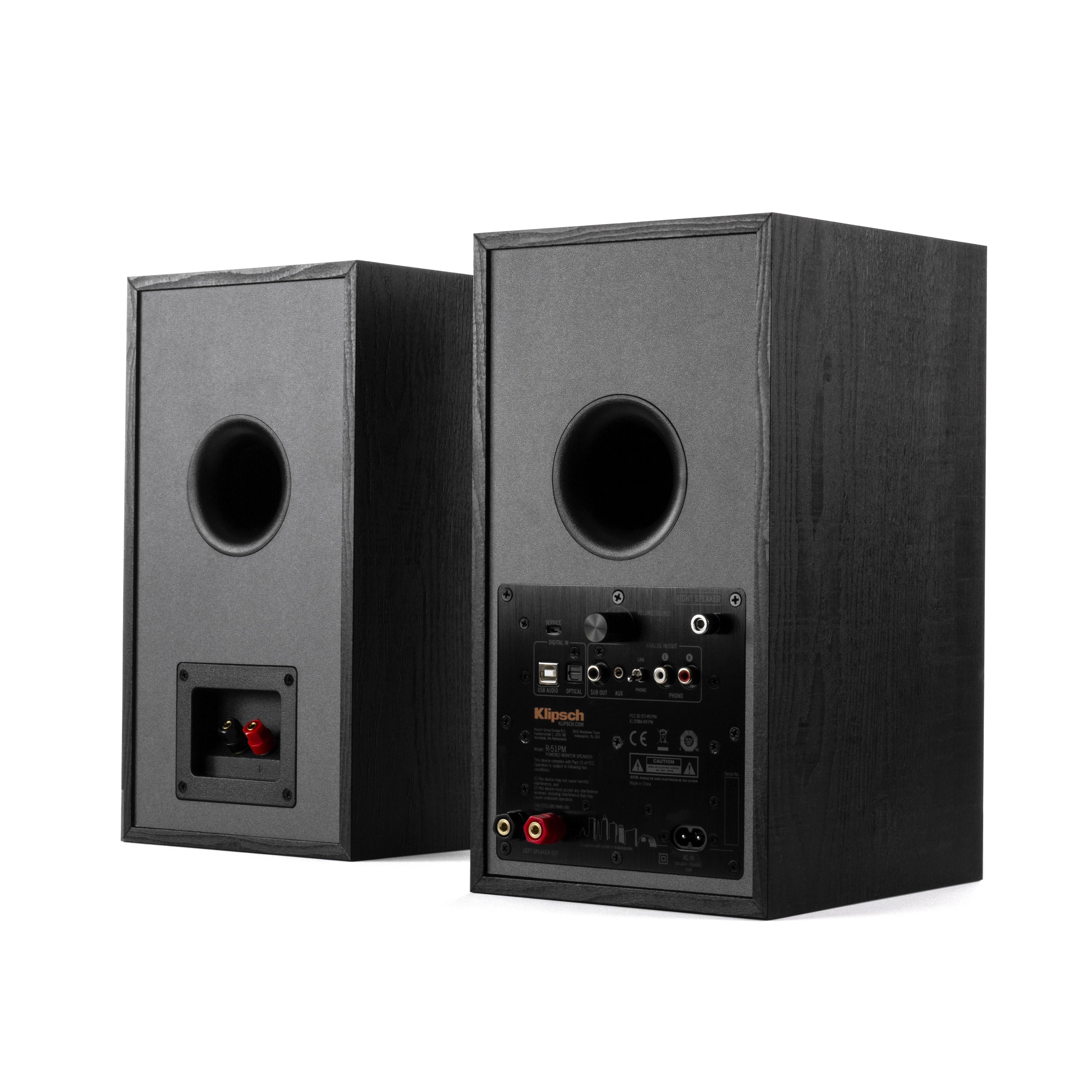 Klipsch R-51PM EUA  -aktiivikaiutinpari musta