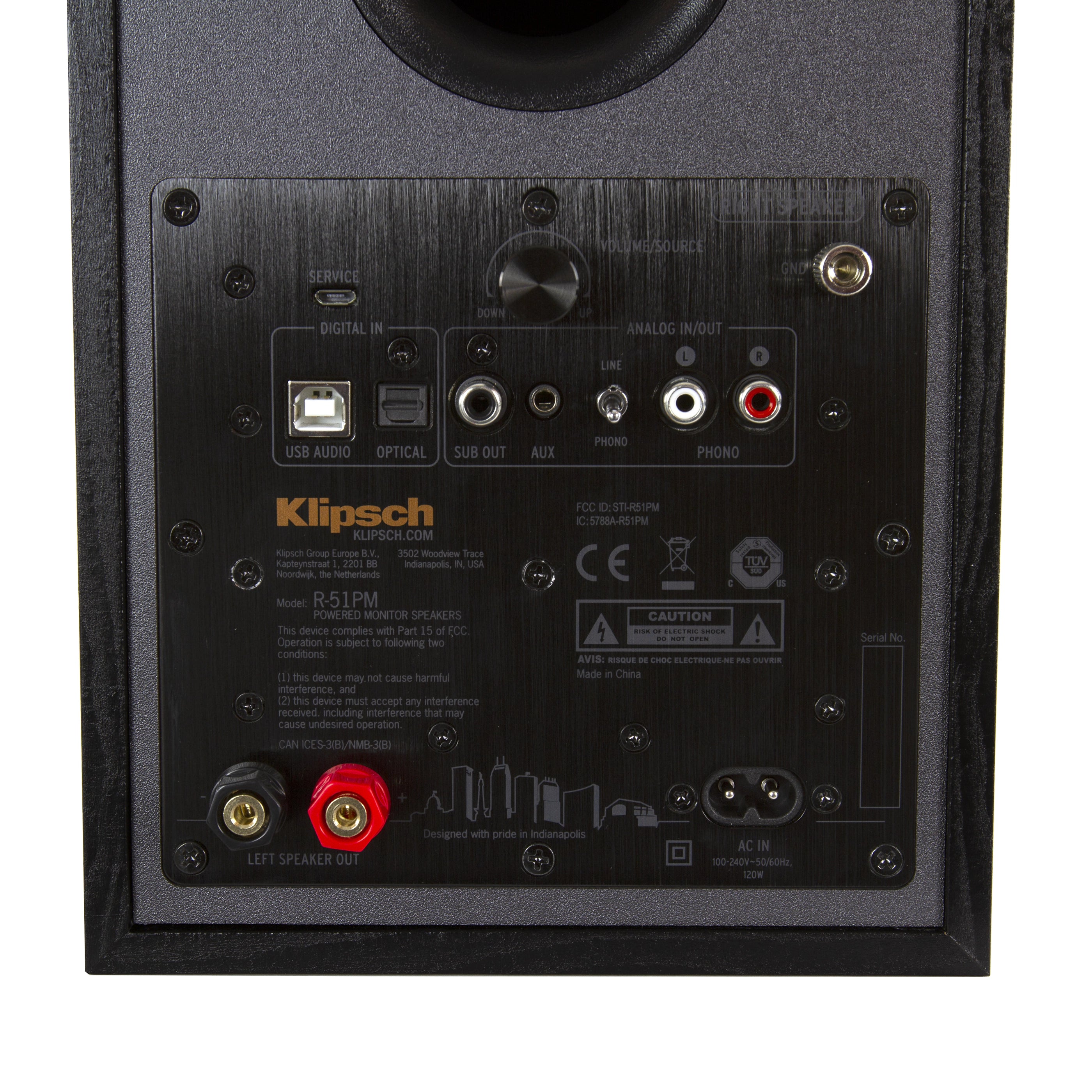 Klipsch R-51PM EUA  -aktiivikaiutinpari musta